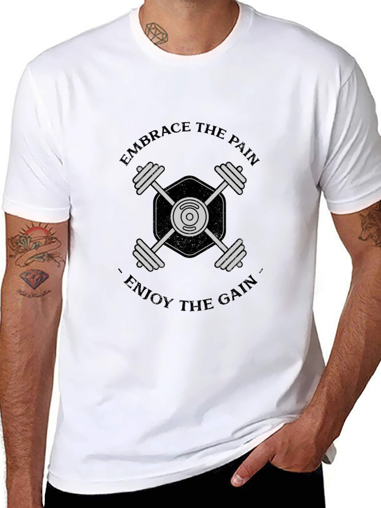 Embrace the Pain Enjoy the Gain Gym T-Shirt