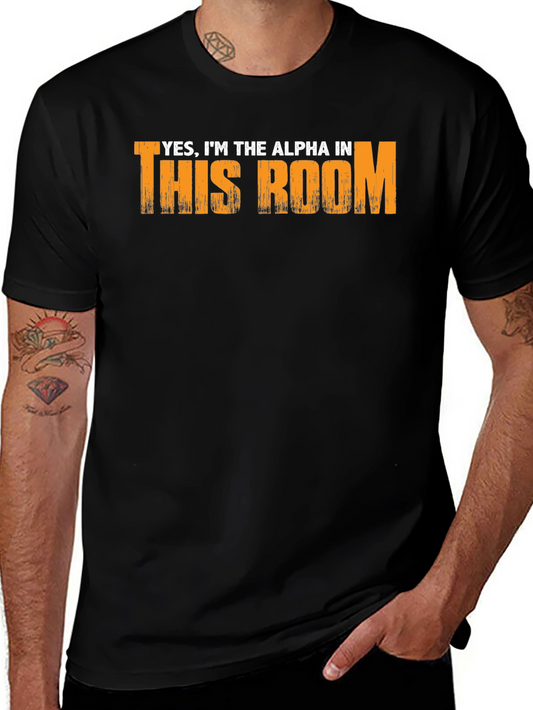 Alpha in This Room Graphic T-Shirt - Black Cotton Tee