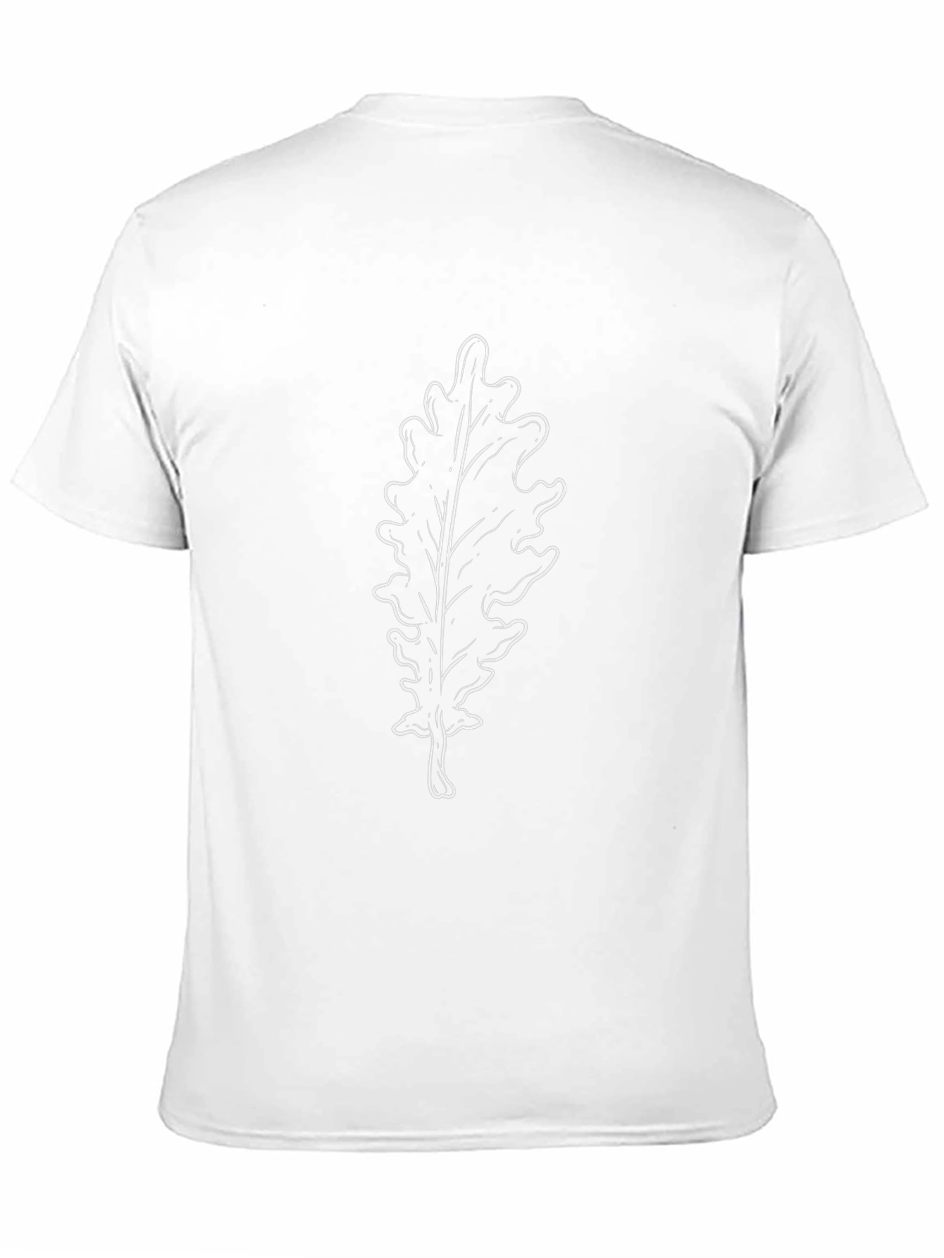 Leaf Graphic T-Shirt - Casual Black Tee