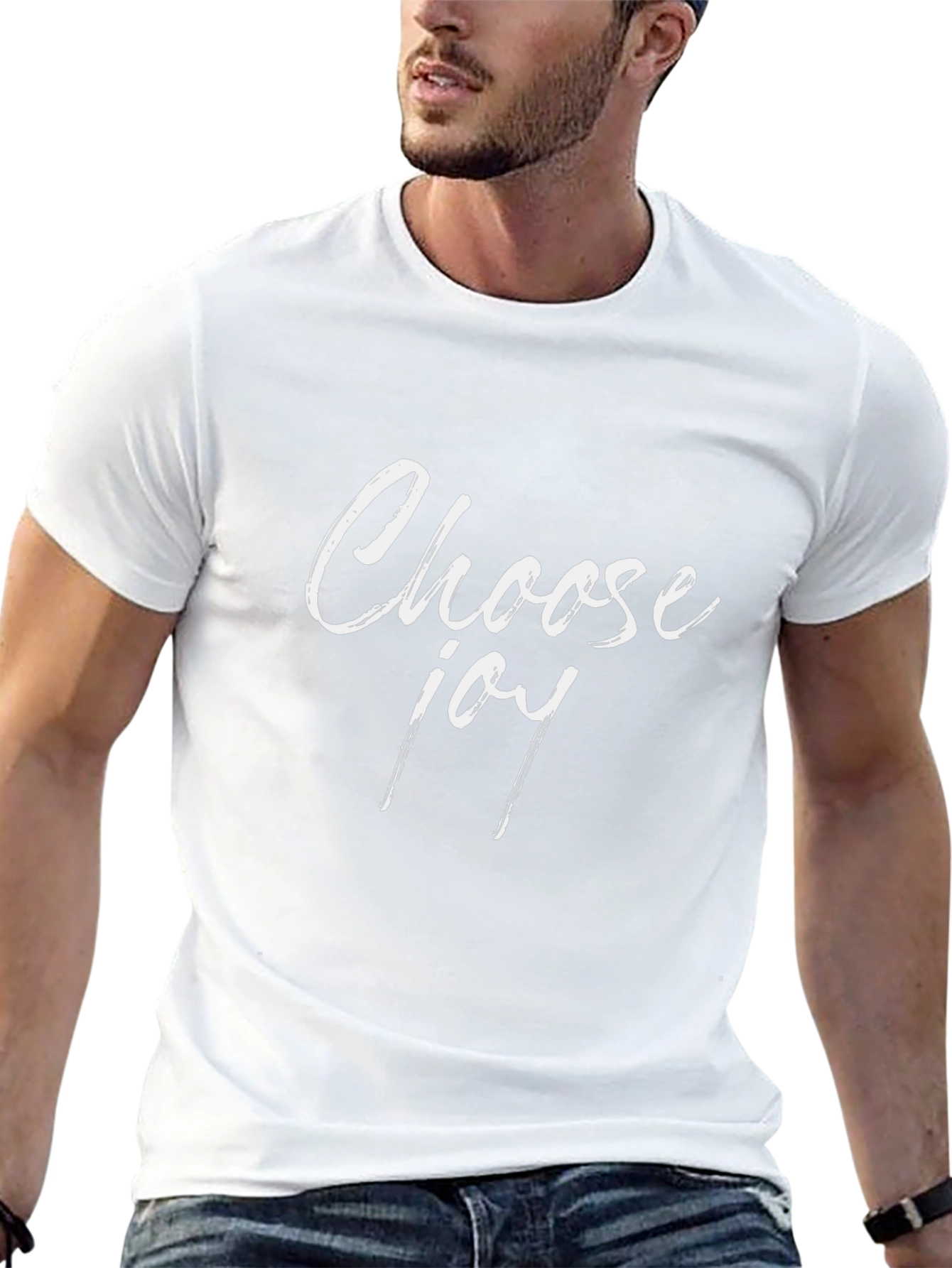 Choose Joy Black T-Shirt - Inspirational Graphic Tee
