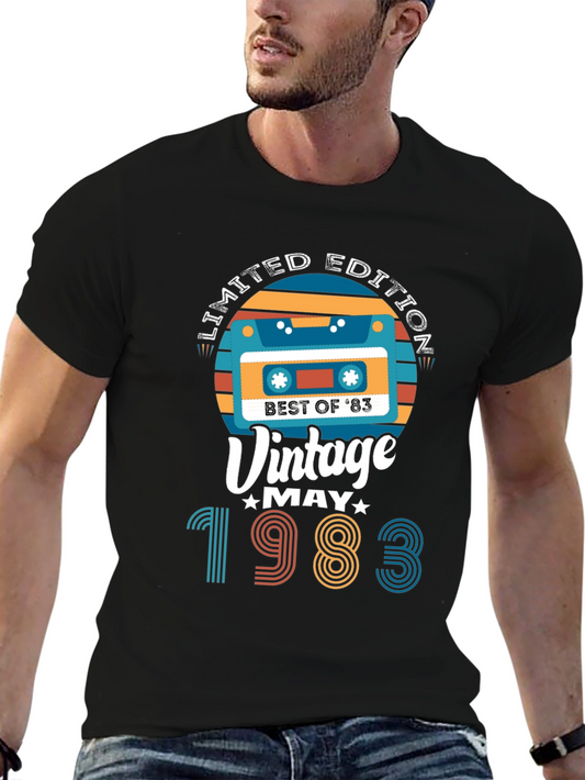 Vintage May 1983 Limited Edition Cassette T-Shirt