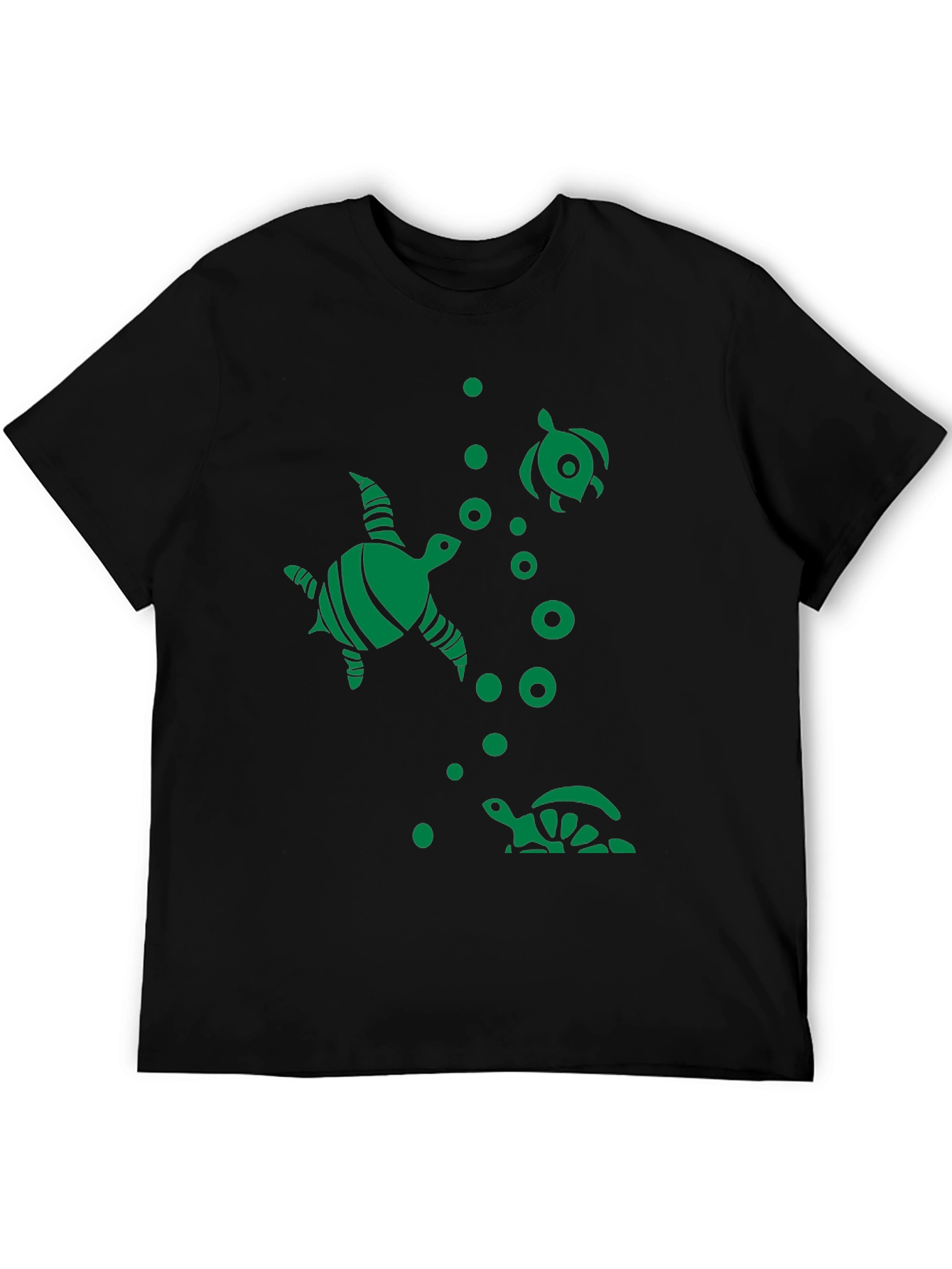 Turtle Graphic Black T-Shirt