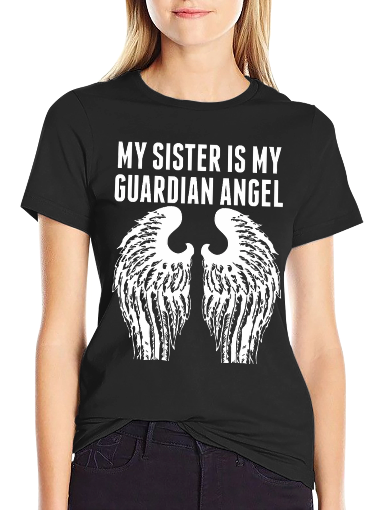 My Sister Is My Guardian Angel Graphic Tee