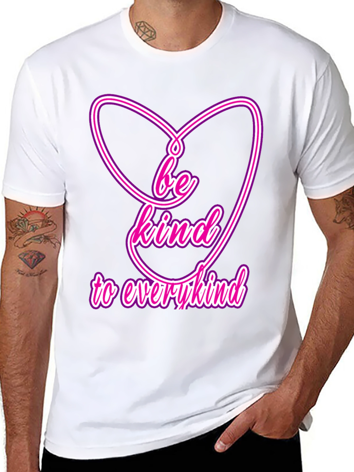 Be Kind T-Shirt - Heart Design