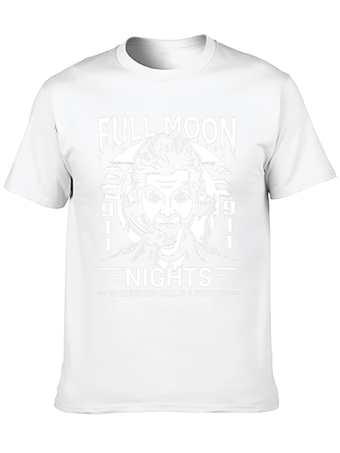 Full Moon Nights 911 Dispatcher T-Shirt