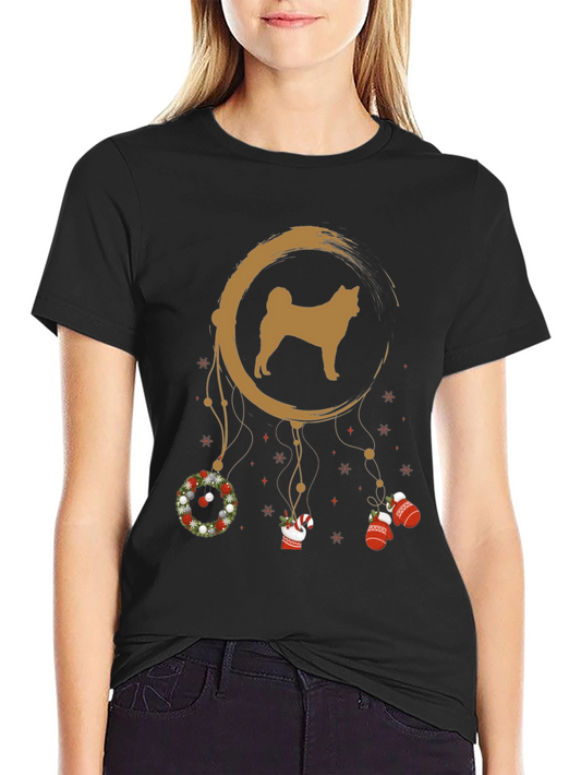 Akita Dreamcatcher Holiday T-Shirt