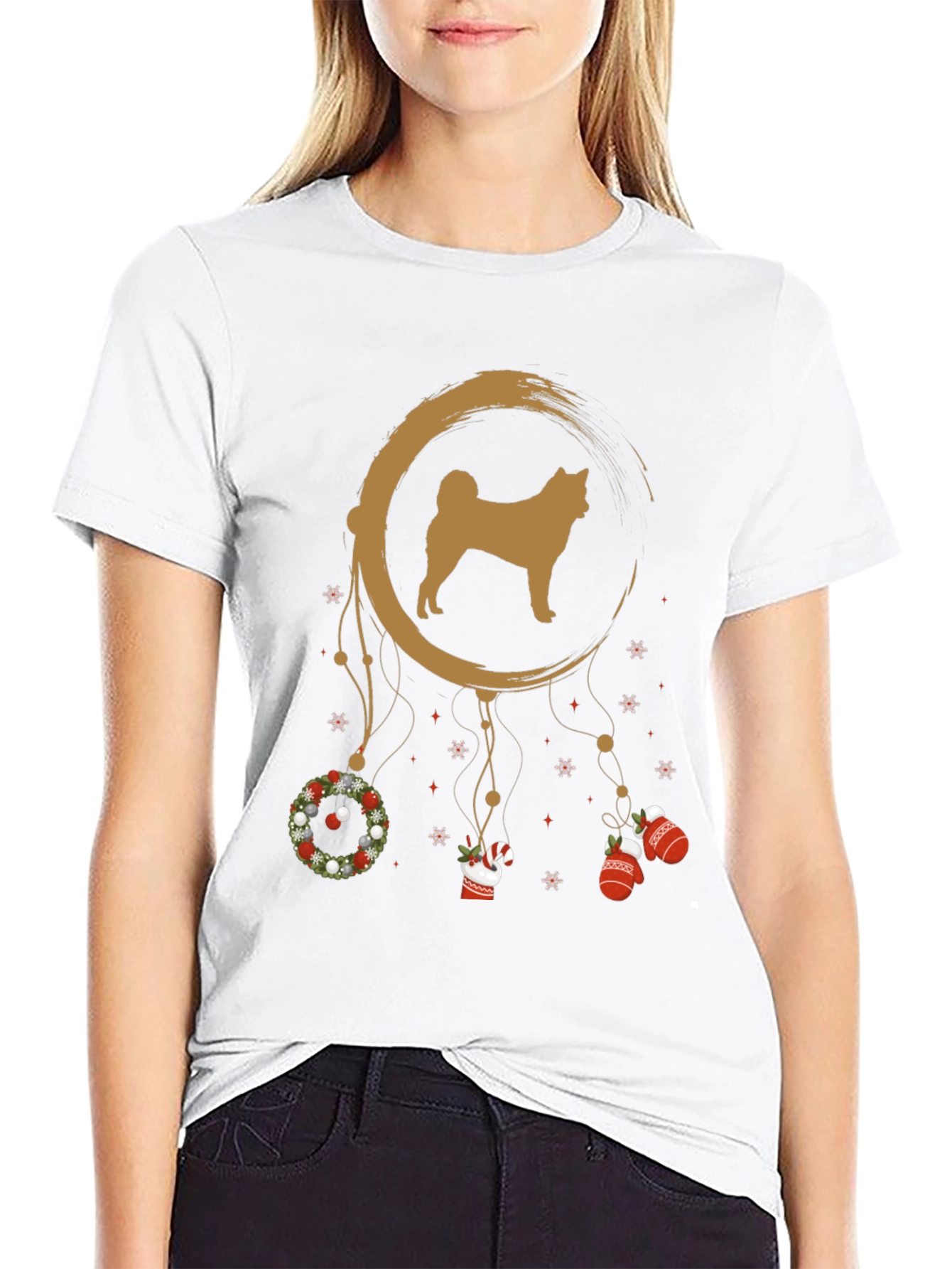 Akita Dreamcatcher Holiday T-Shirt