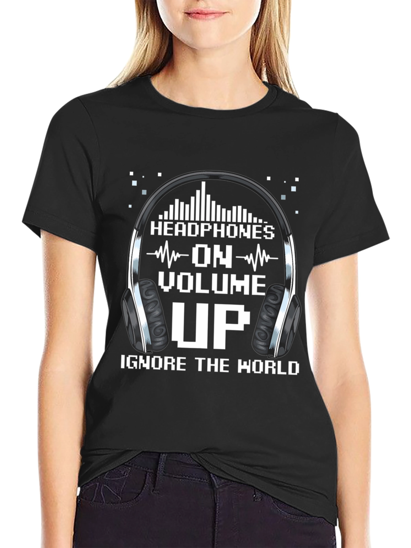 Headphones On Volume Up T-Shirt