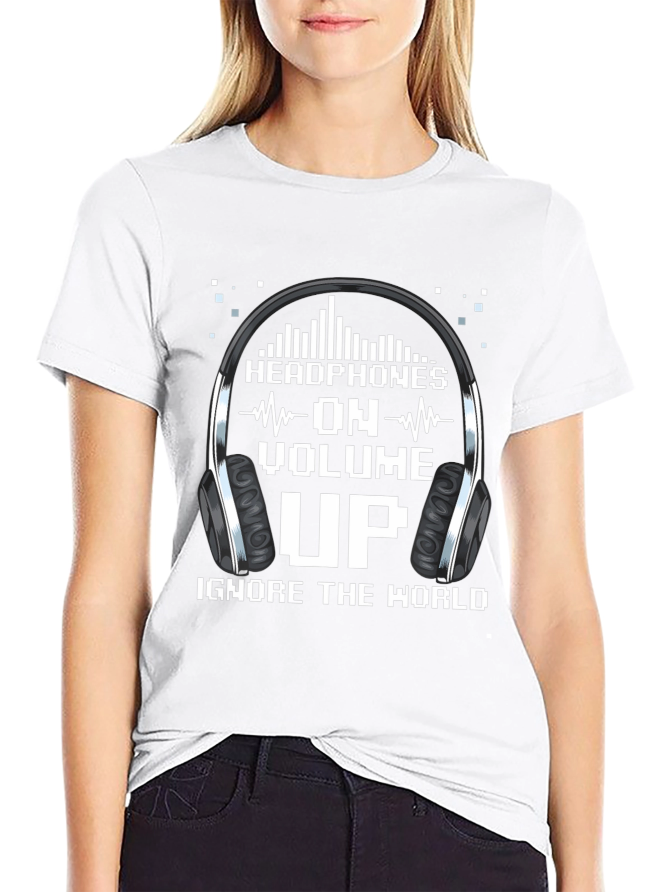 Headphones On Volume Up T-Shirt