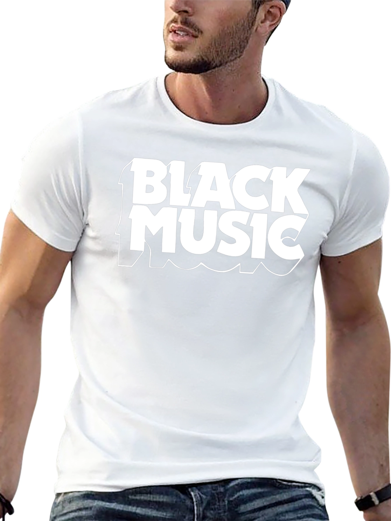 Black Music Graphic Tee - Stylish Comfort