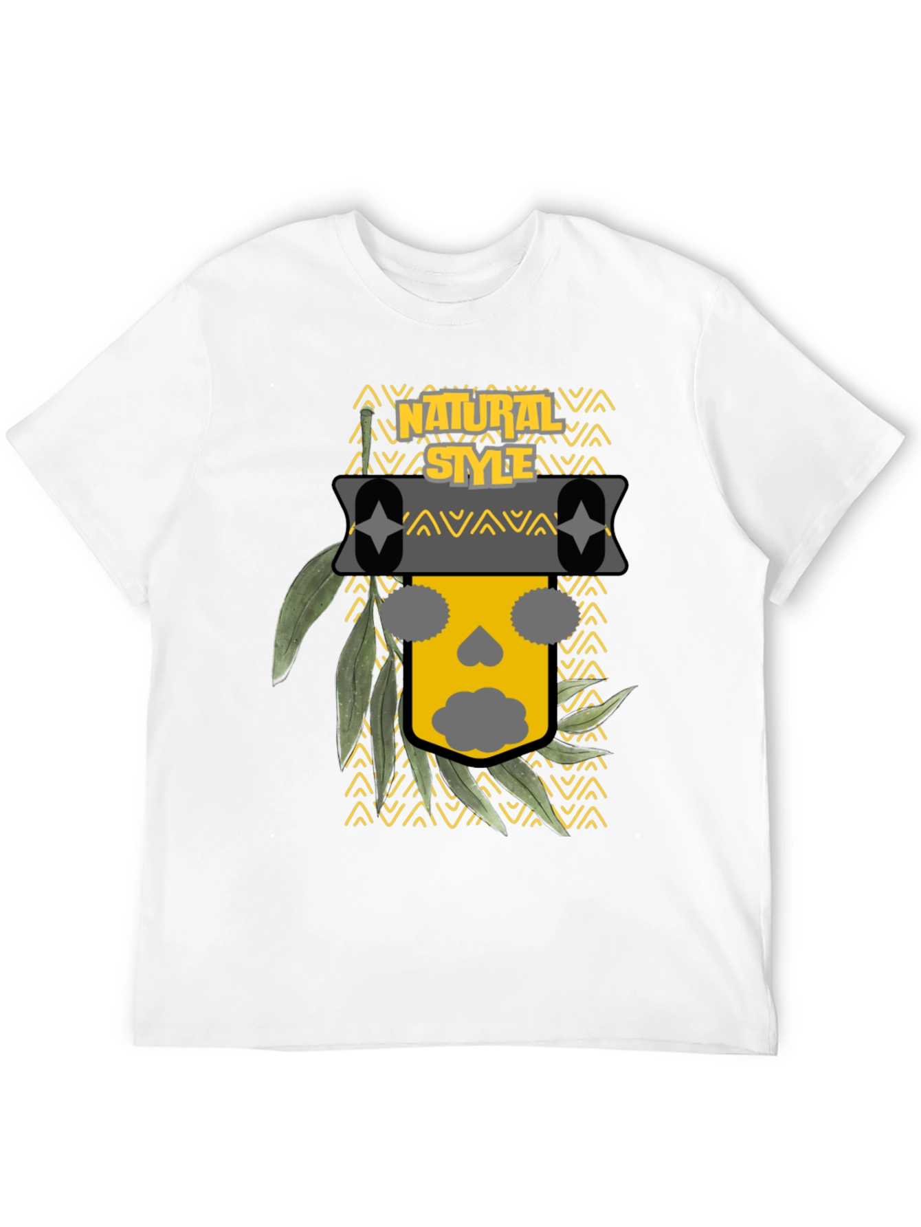 Natural Style Graphic Print T-Shirt