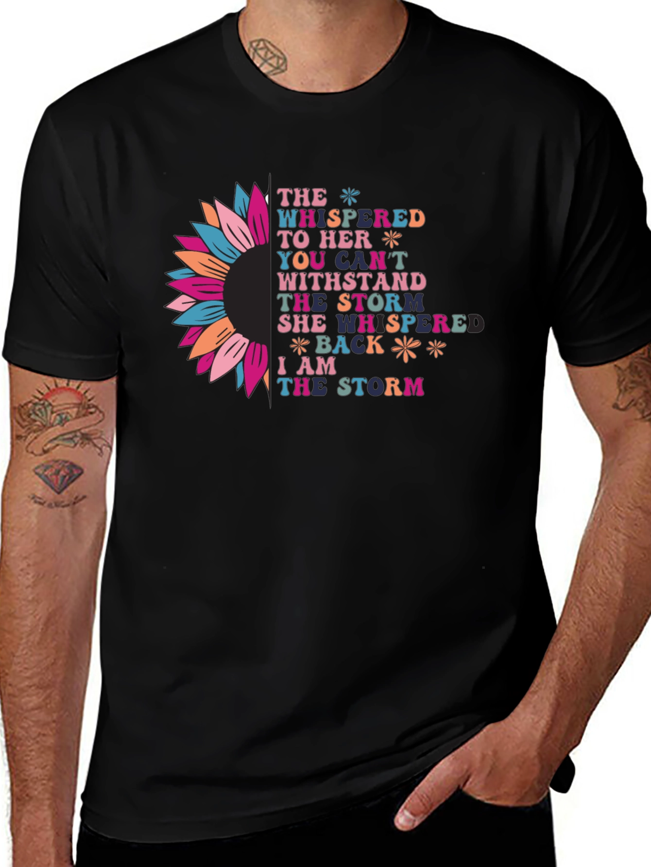 Inspirational I am the storm Graphic T-Shirt