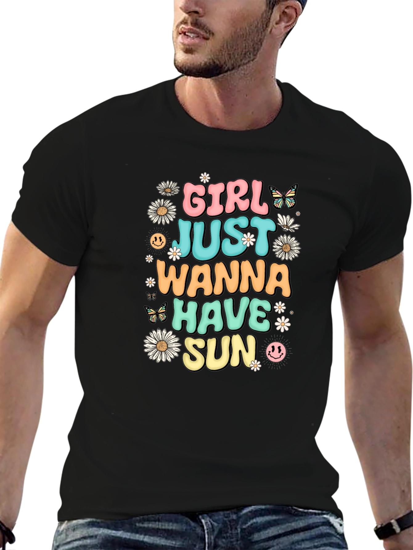 Girl Just Wanna Have Sun Graphic Tee