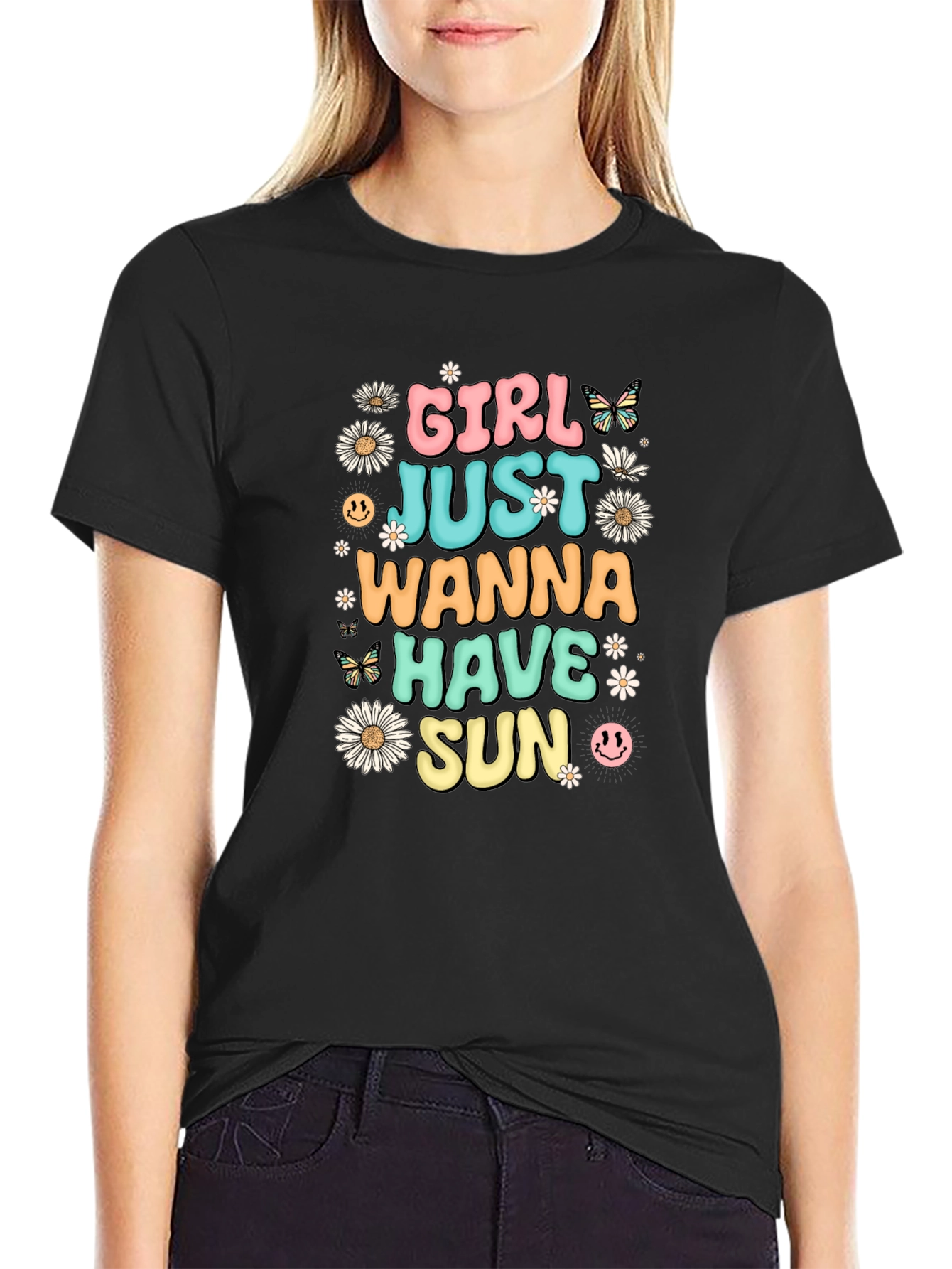 Girl Just Wanna Have Sun Graphic Tee
