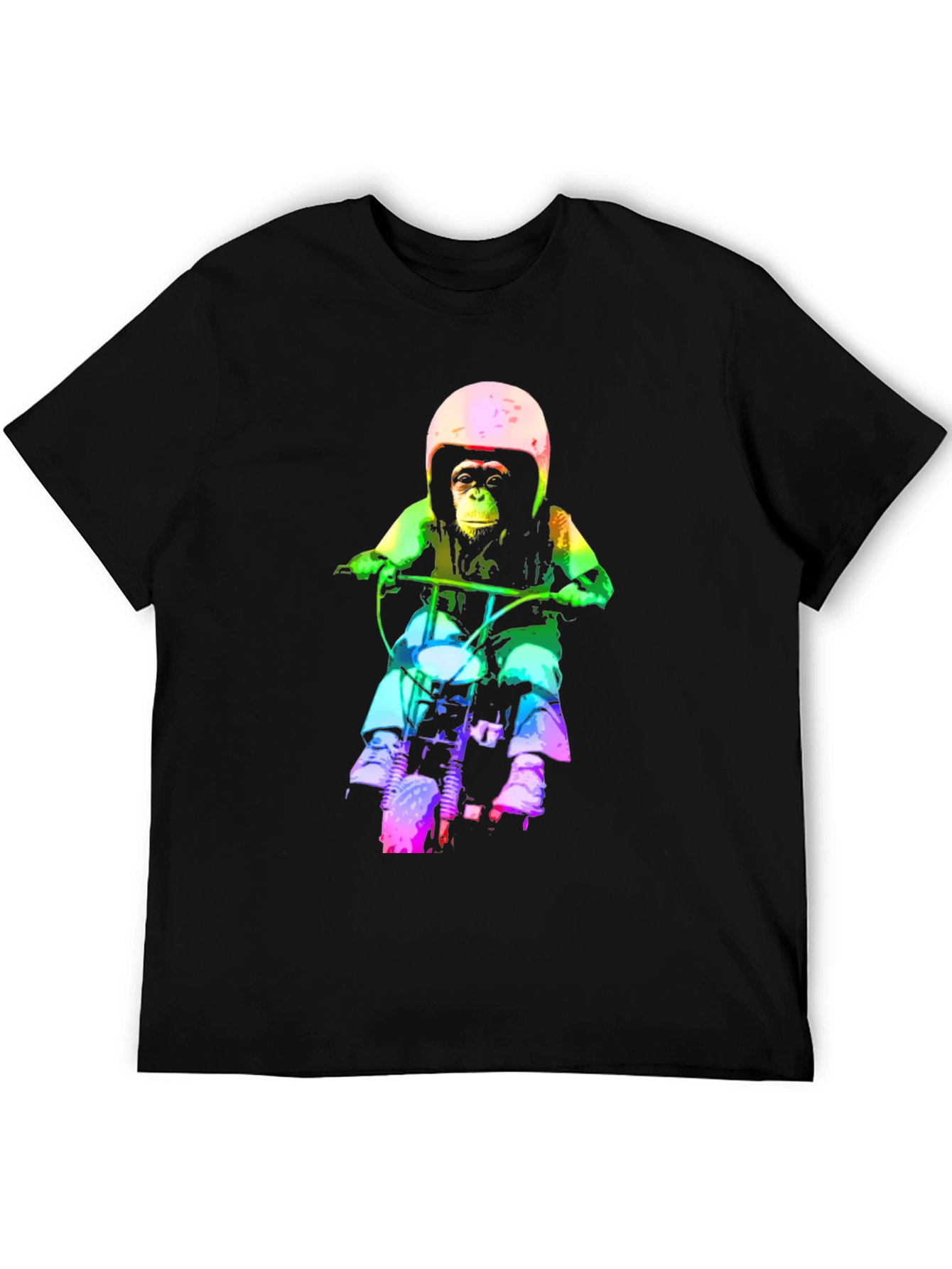 Monkey Biker T-Shirt - Unique Graphic Tee