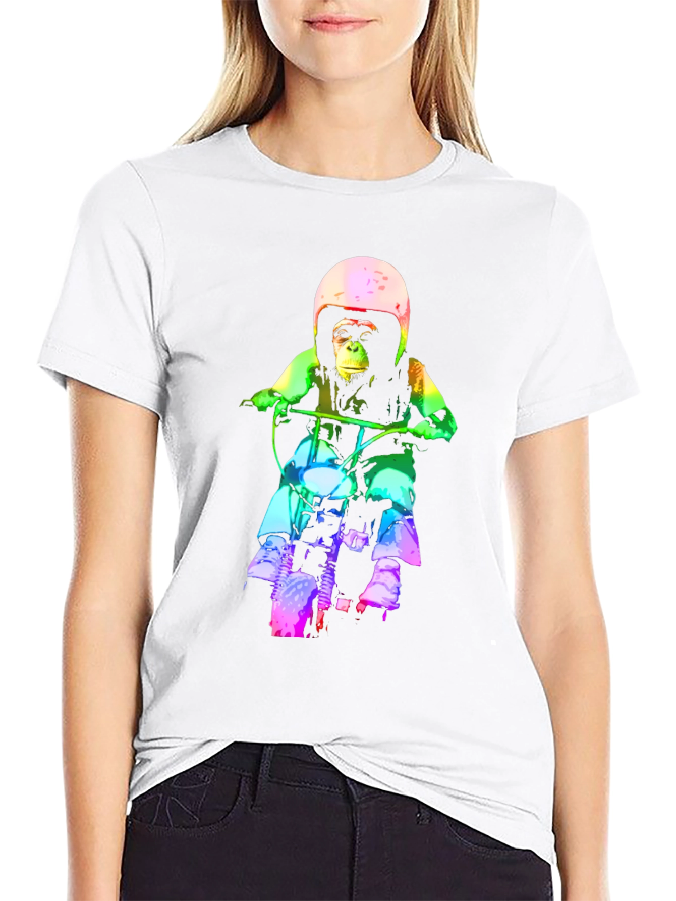 Monkey Biker T-Shirt - Unique Graphic Tee