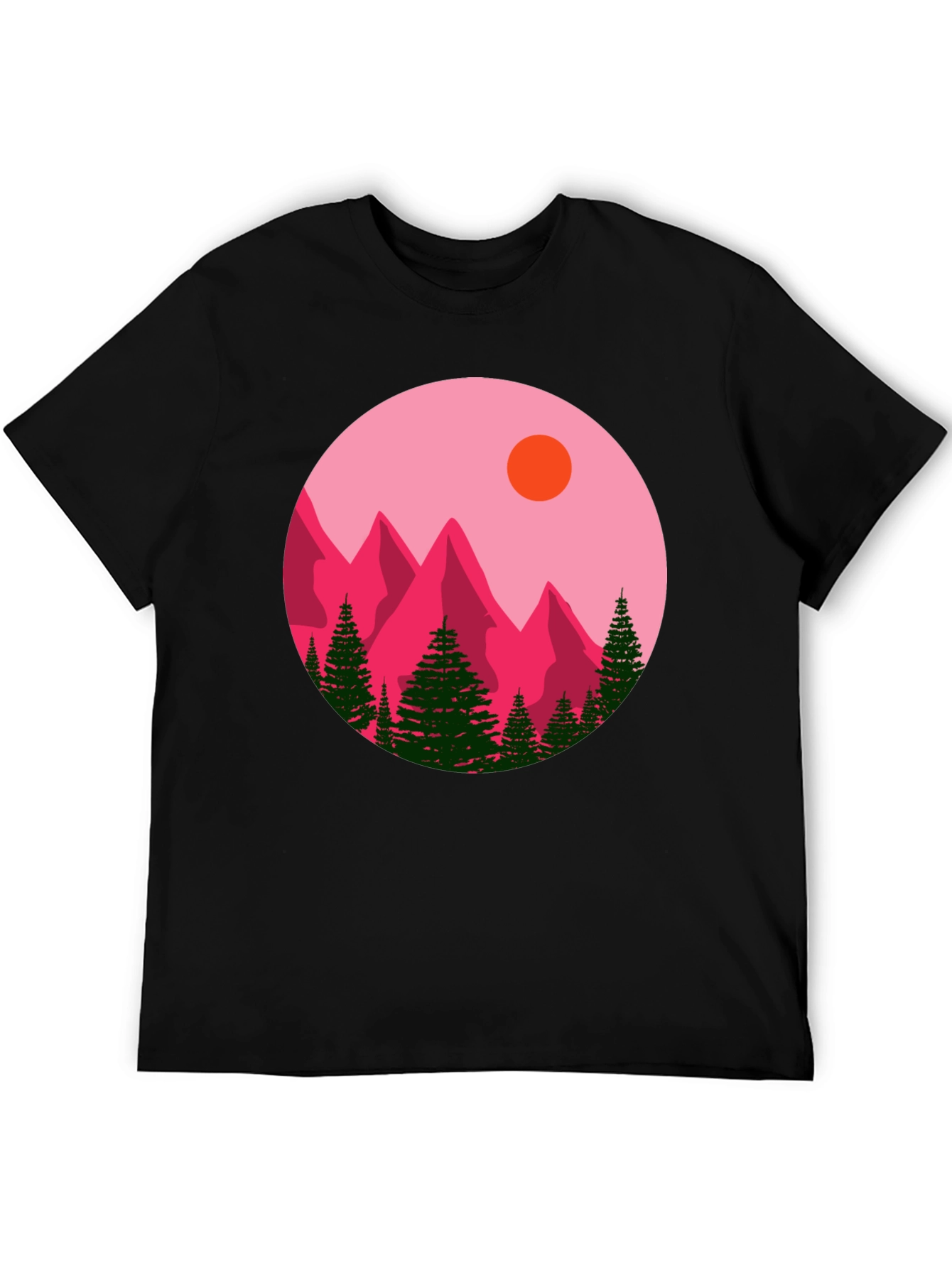 Mountain Graphic Black T-Shirt