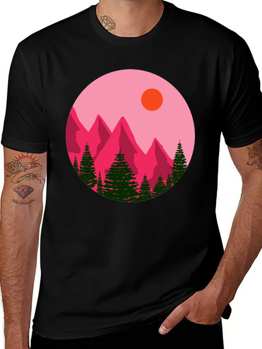 Mountain Graphic Black T-Shirt