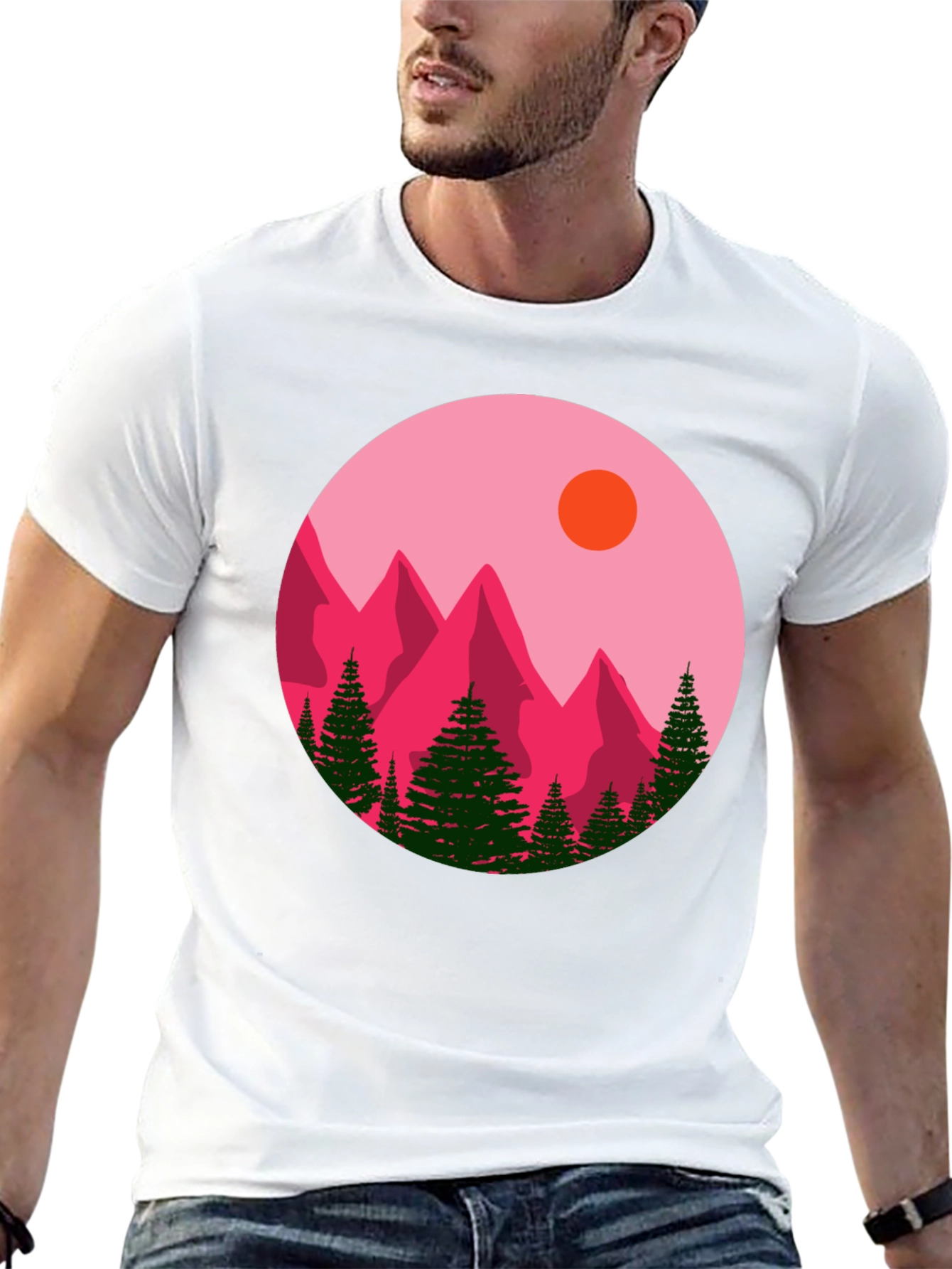 Mountain Graphic Black T-Shirt