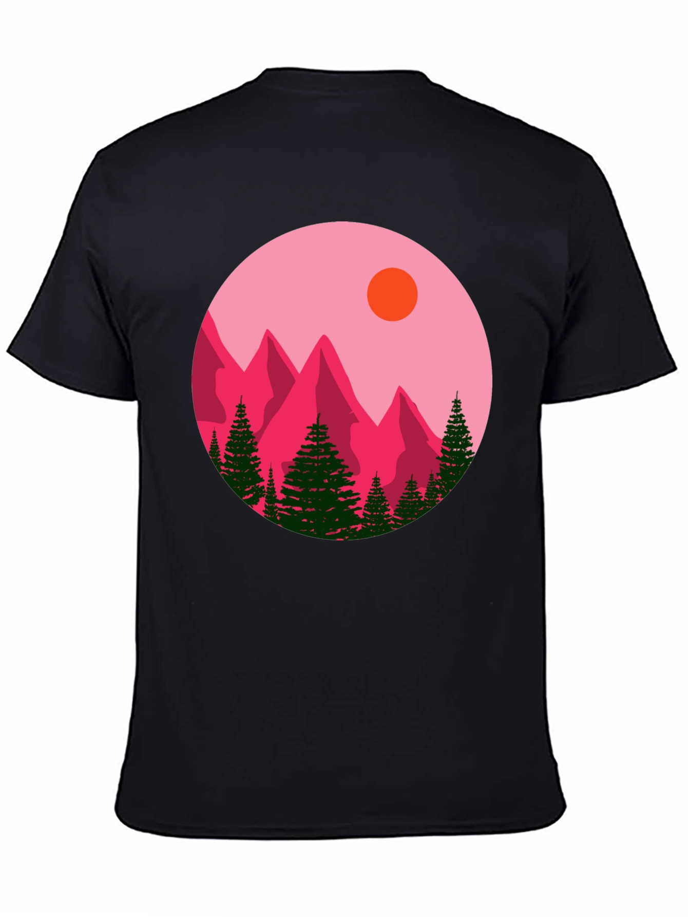 Mountain Graphic Black T-Shirt