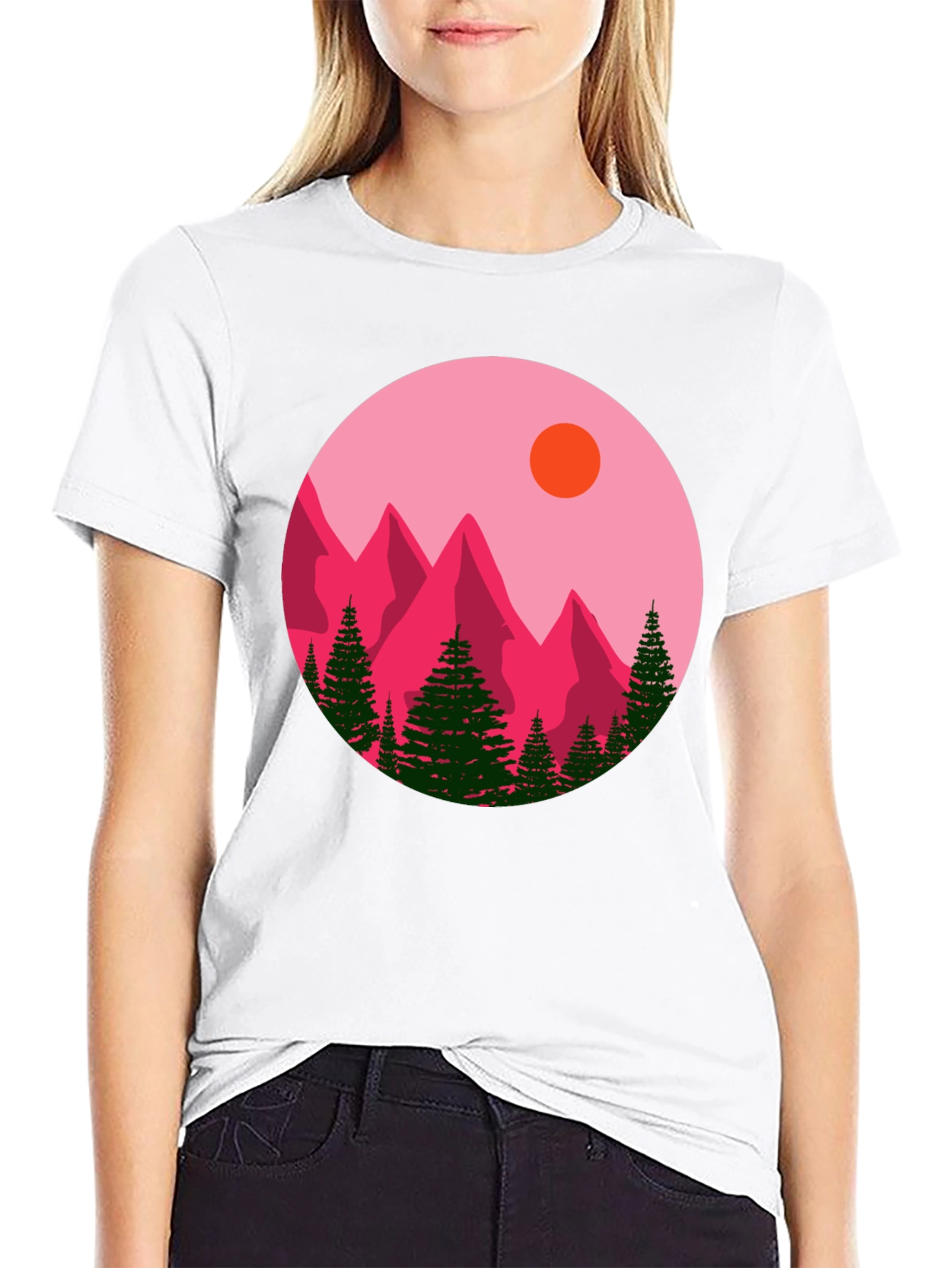 Mountain Graphic Black T-Shirt