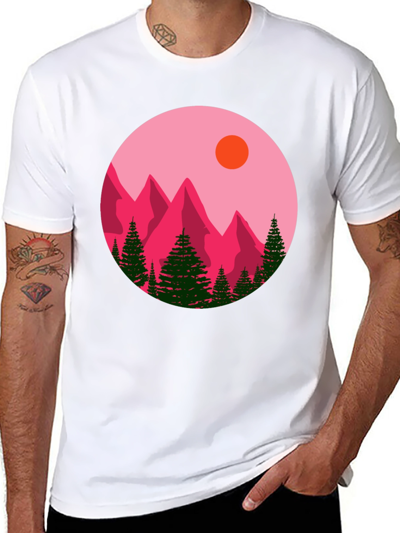 Mountain Graphic Black T-Shirt