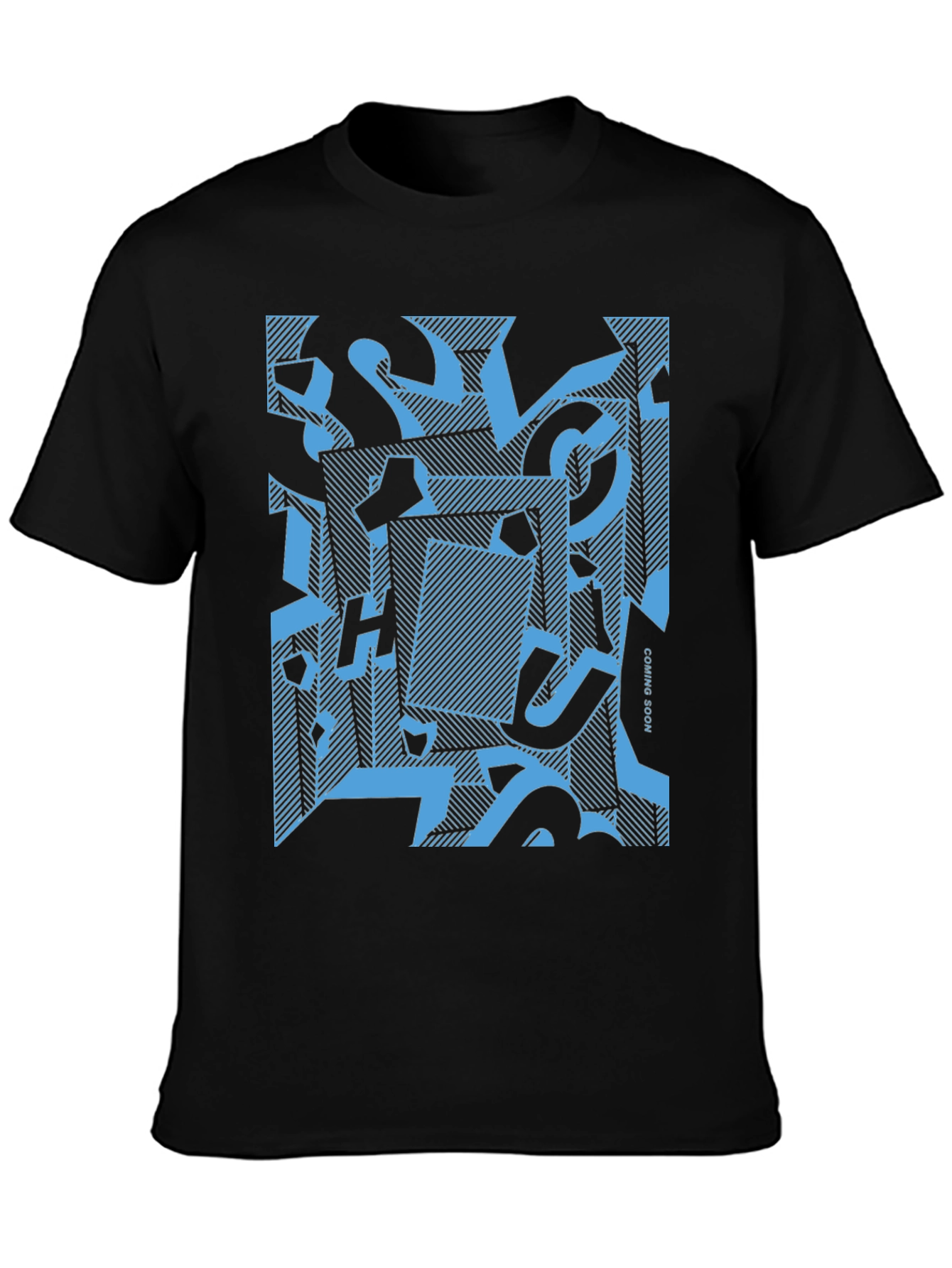 Abstract Geometric Graphic Print Mens T-Shirt