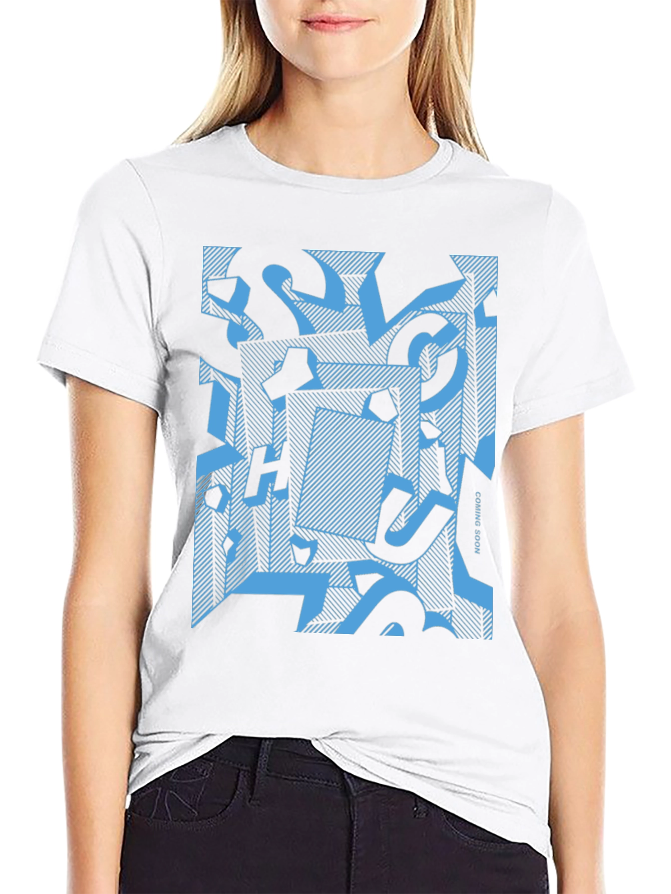 Abstract Geometric Graphic Print Mens T-Shirt