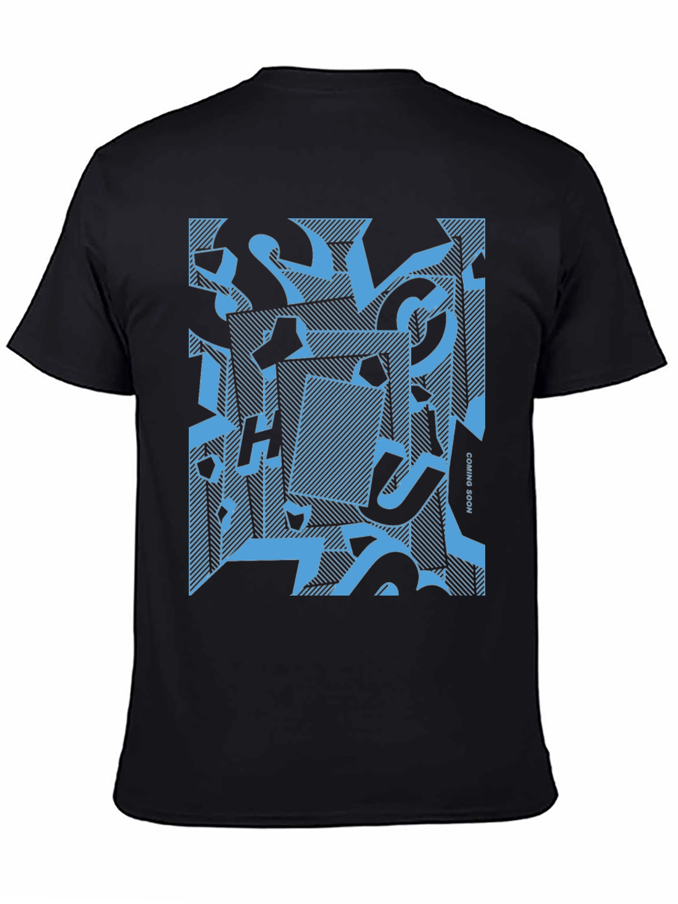 Abstract Geometric Graphic Print Mens T-Shirt