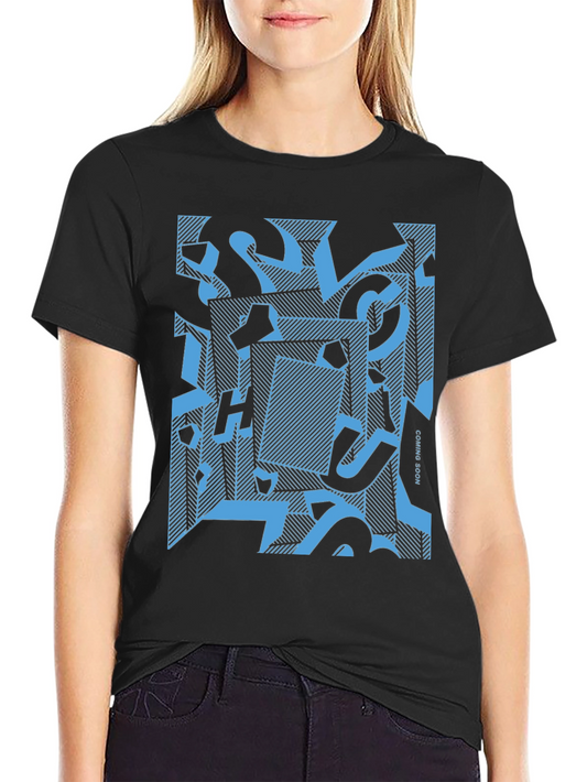 Abstract Geometric Graphic Print Mens T-Shirt