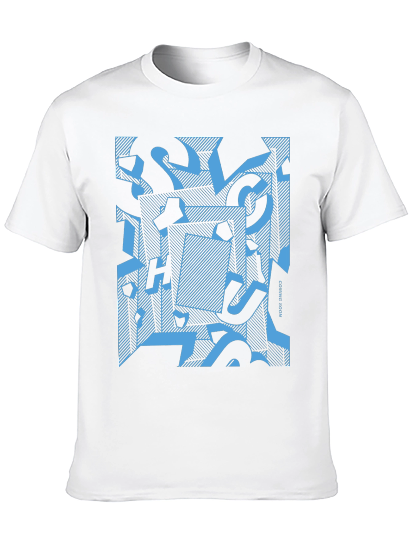 Abstract Geometric Graphic Print Mens T-Shirt