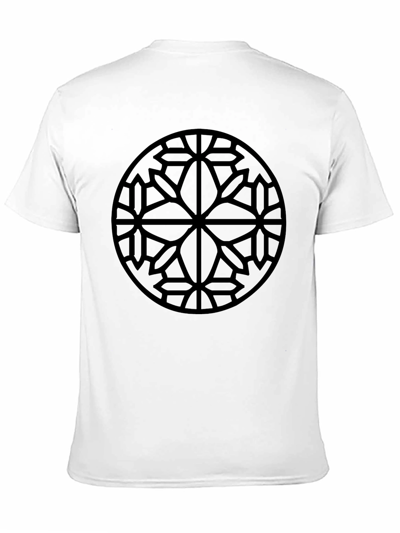 Geometric Circle Graphic Black T-Shirt