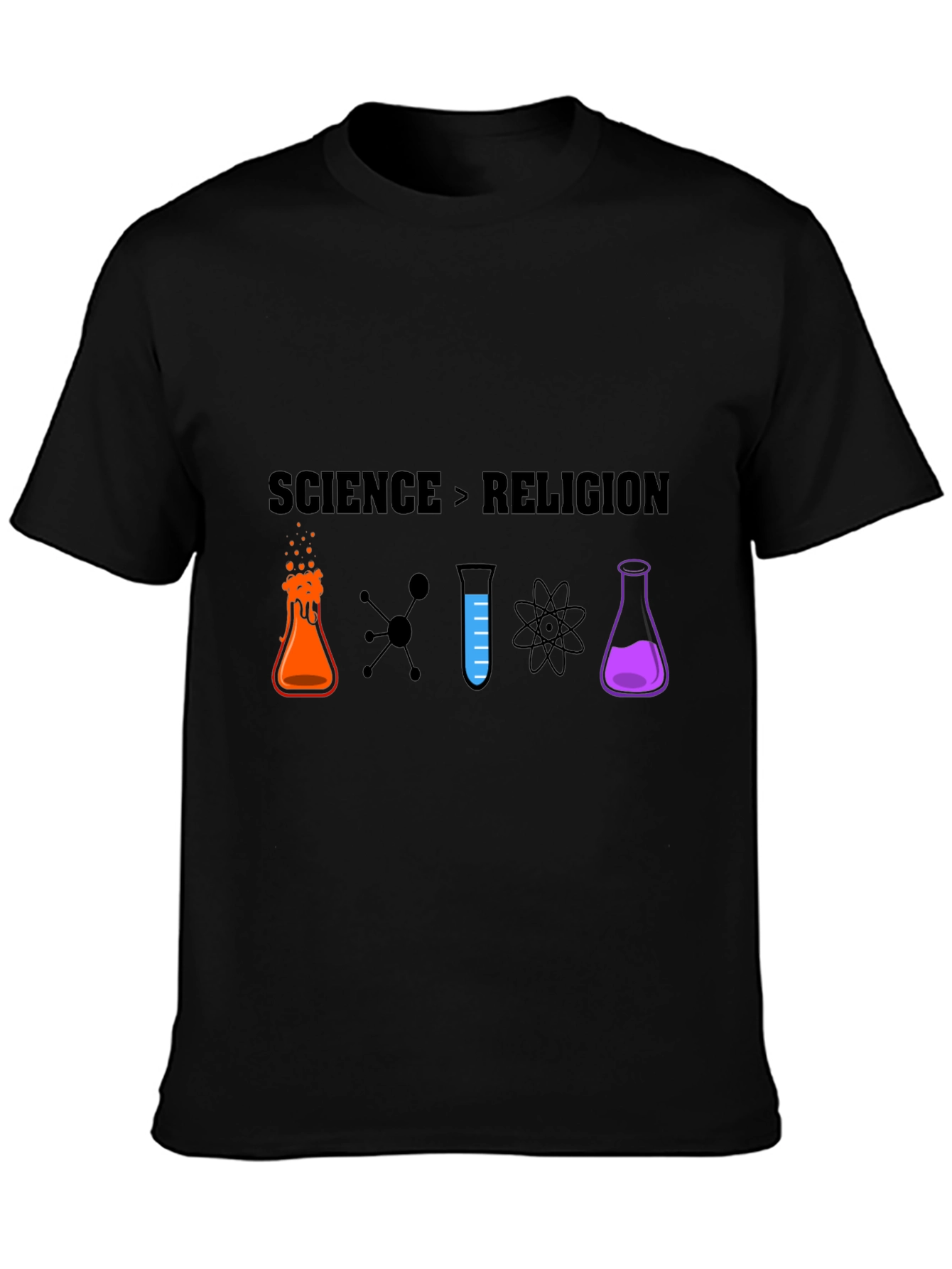 Science vs Religion Graphic T-Shirt