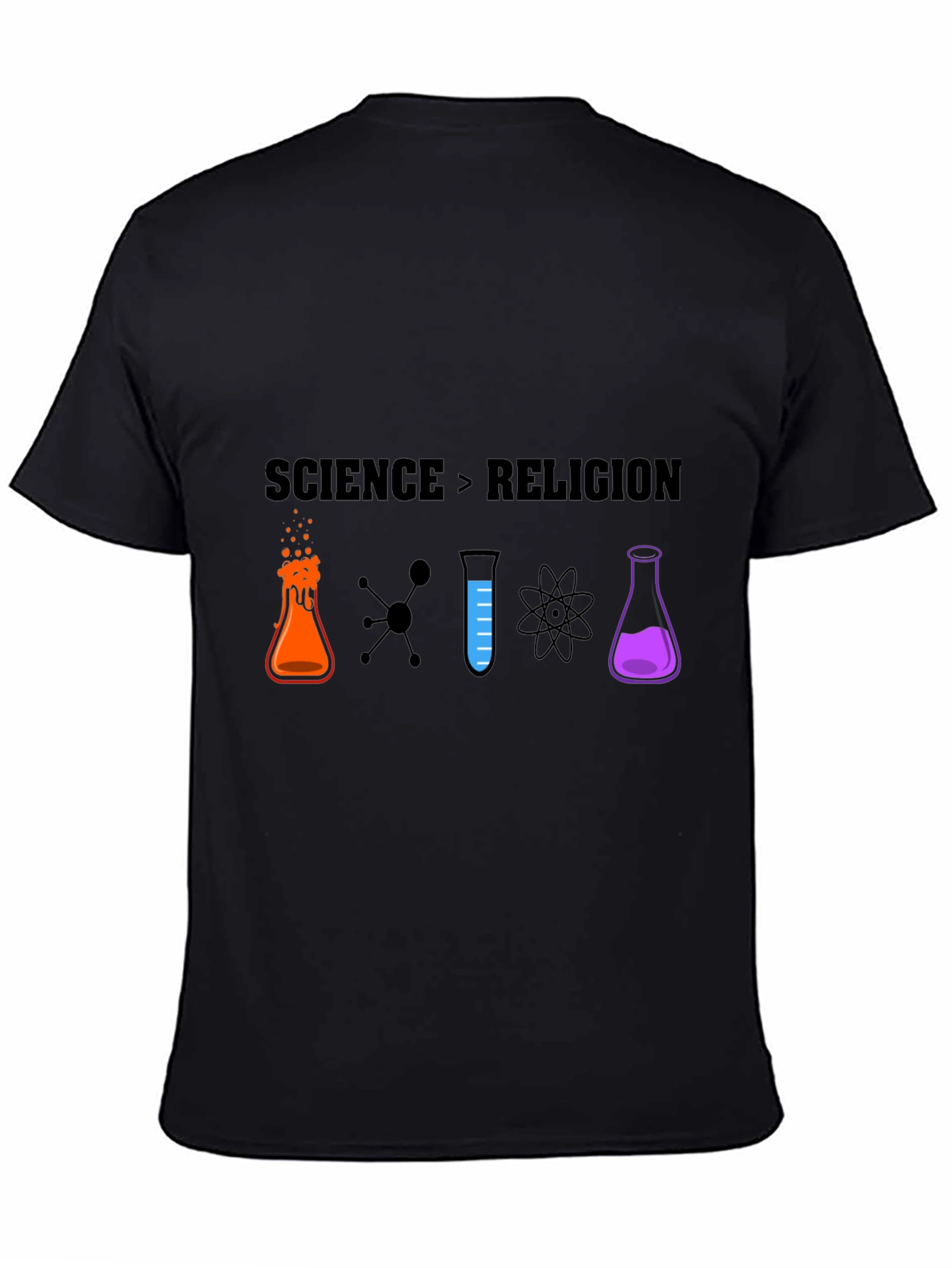 Science vs Religion Graphic T-Shirt