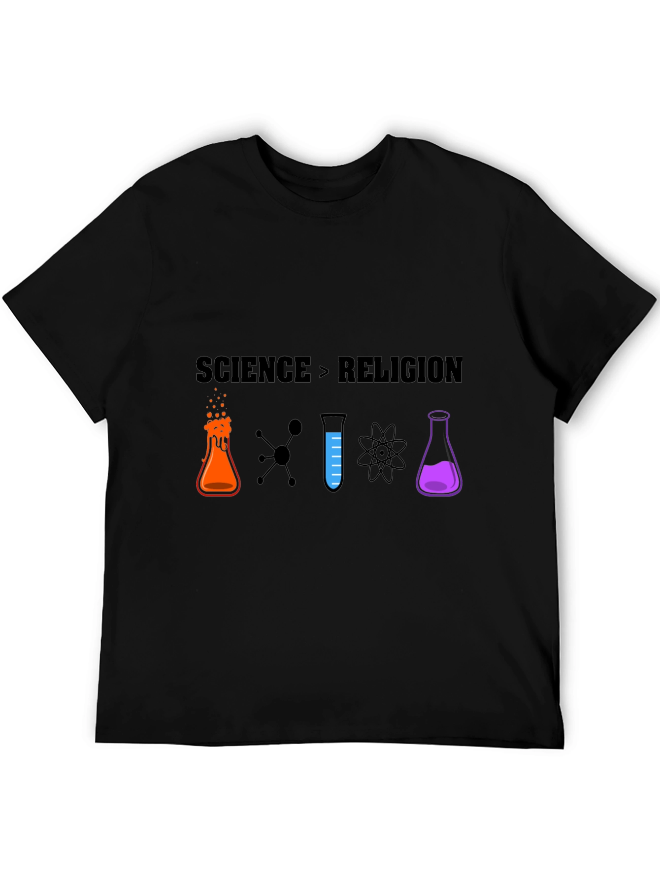 Science vs Religion Graphic T-Shirt