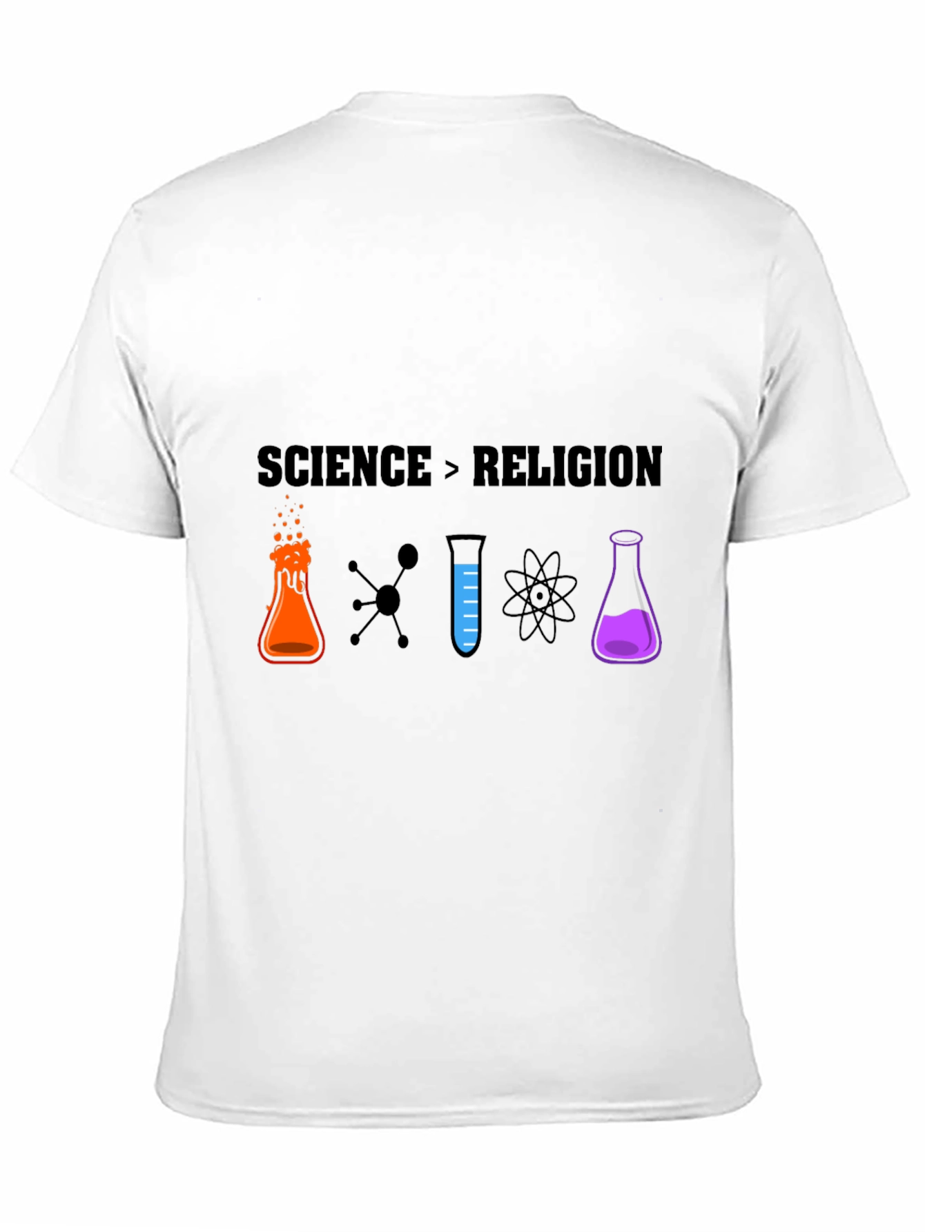 Science vs Religion Graphic T-Shirt