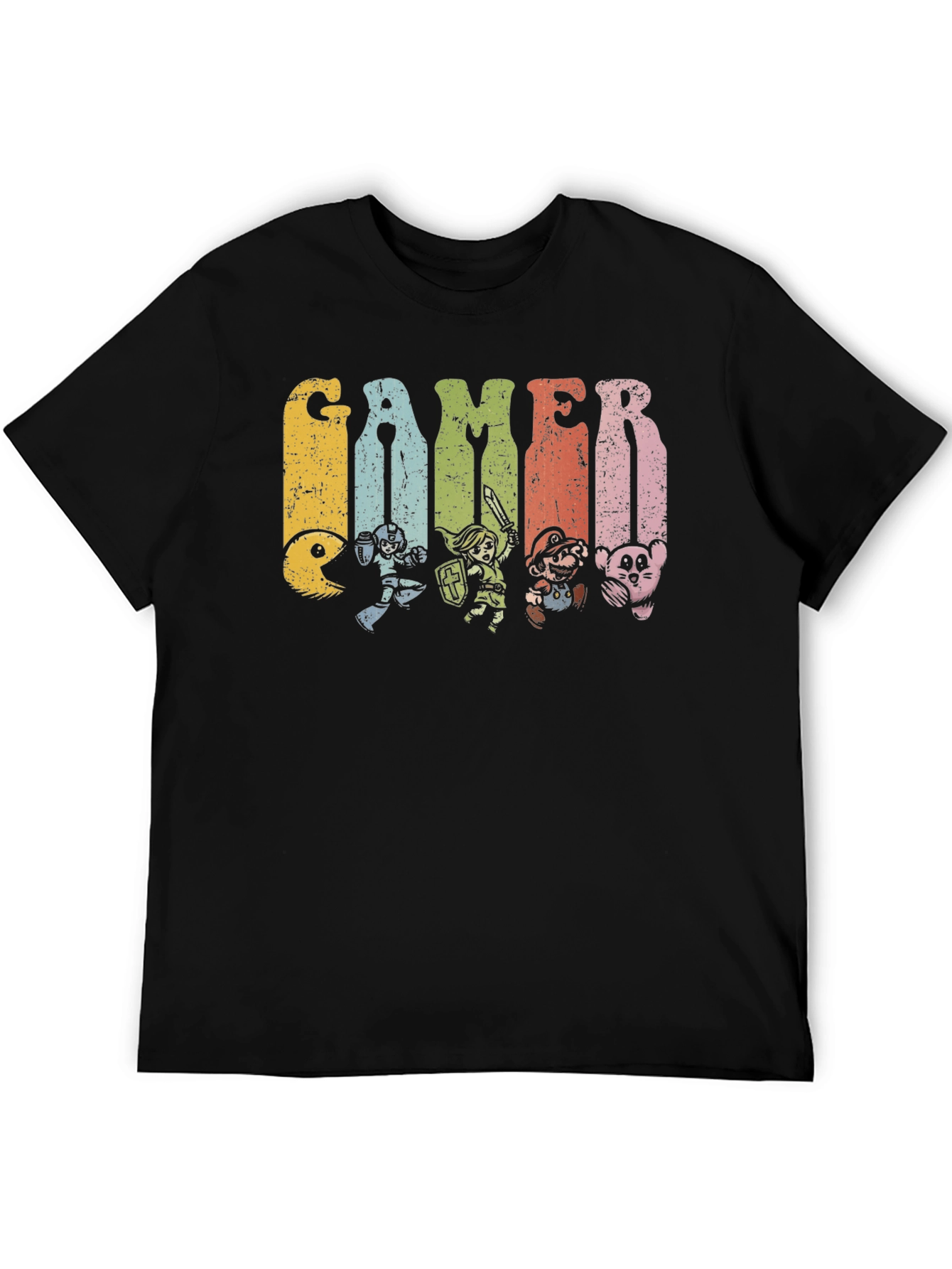 Retro Gamer T-Shirt - Classic Game Characters