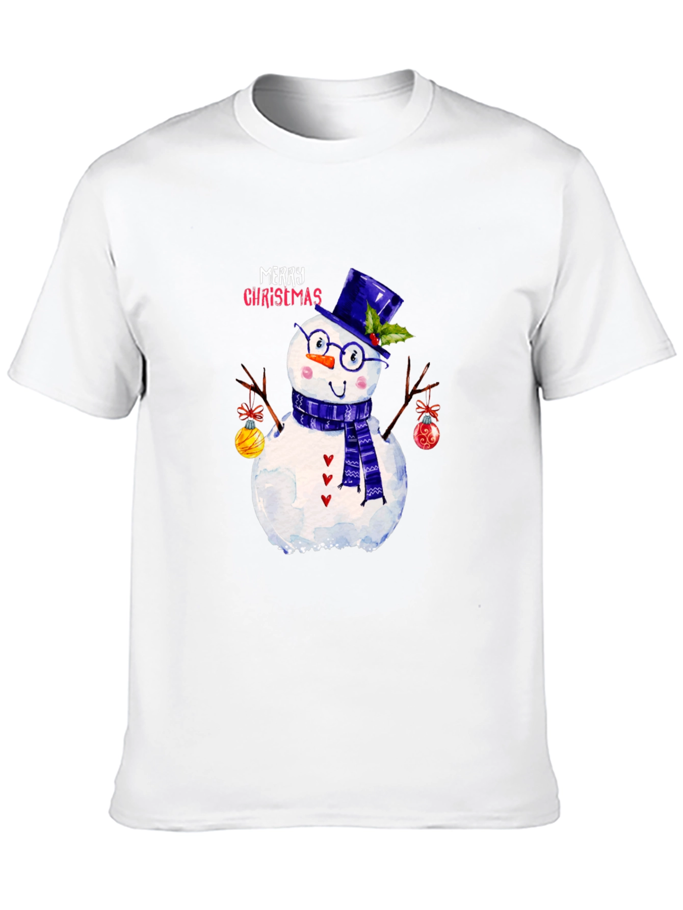 Festive Snowman Christmas Graphic Tee
