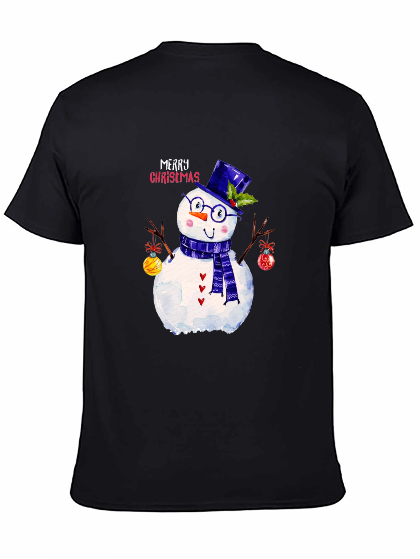 Festive Snowman Christmas Graphic Tee