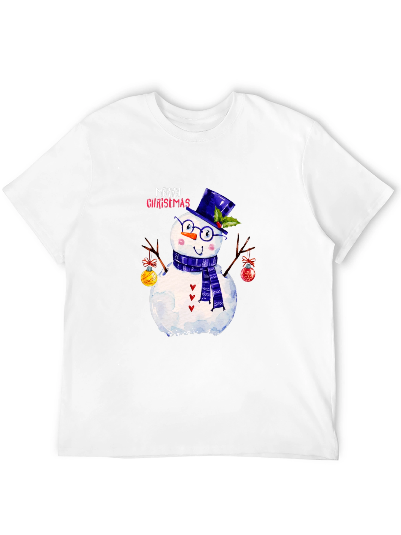 Festive Snowman Christmas Graphic Tee