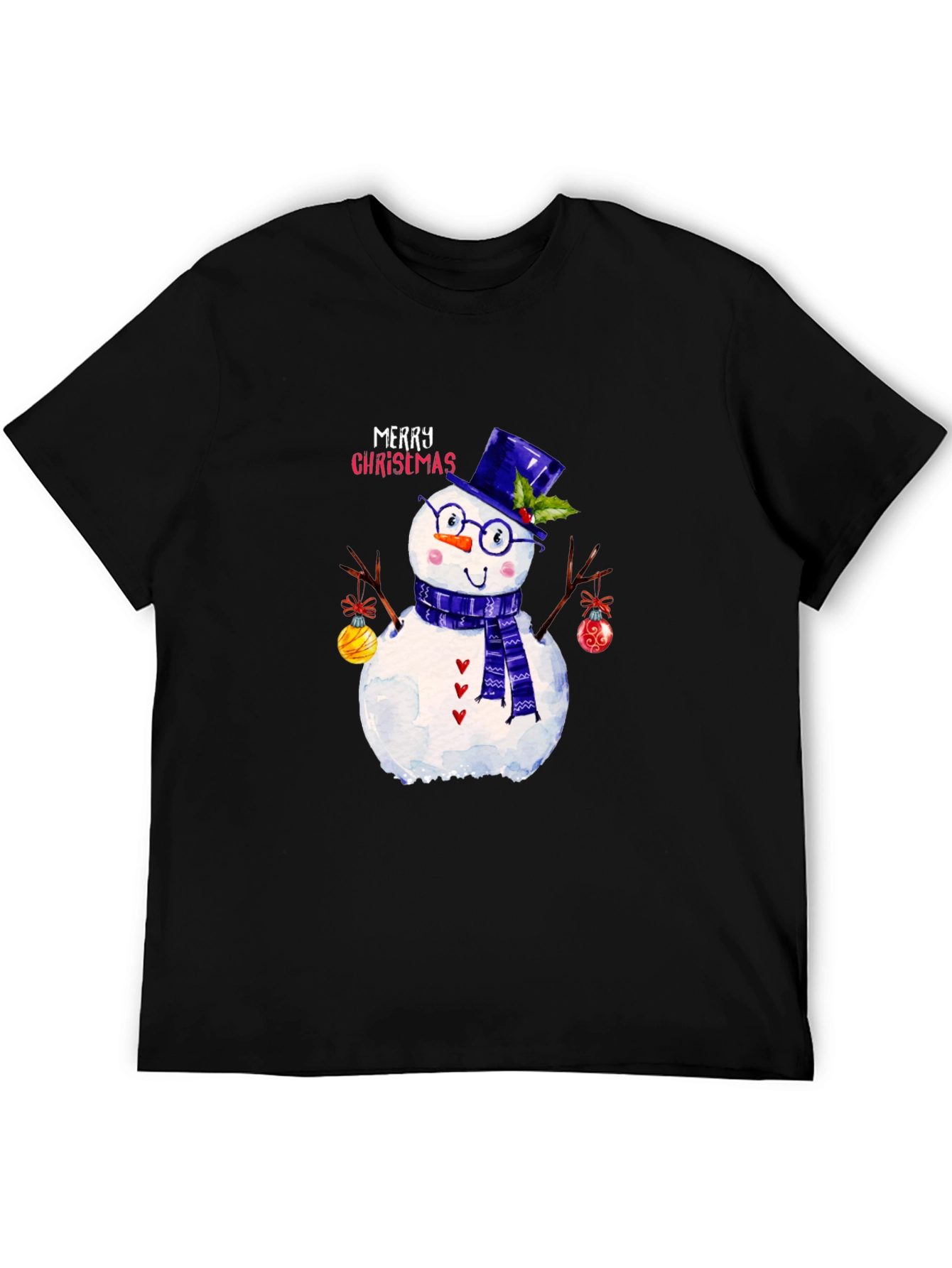 Festive Snowman Christmas Graphic Tee