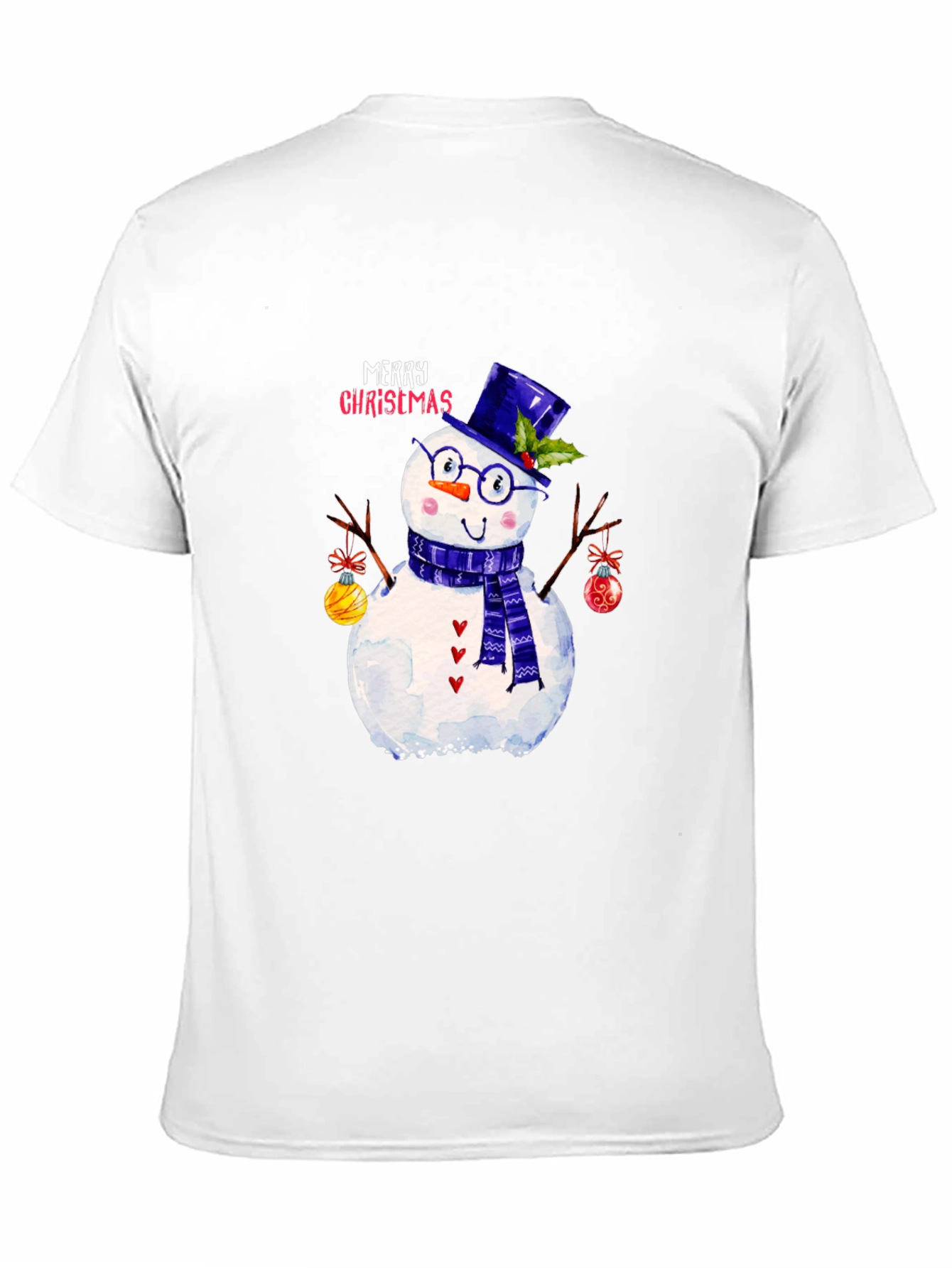Festive Snowman Christmas Graphic Tee