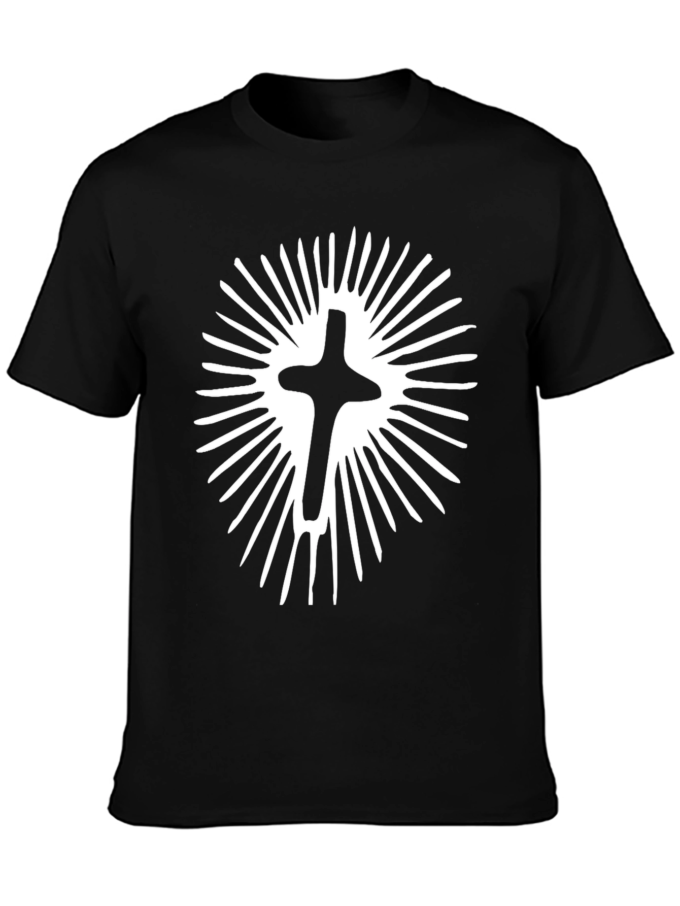 Cross Burst Graphic Tee - Stylish Cotton Comfort