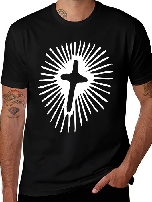 Cross Burst Graphic Tee - Stylish Cotton Comfort