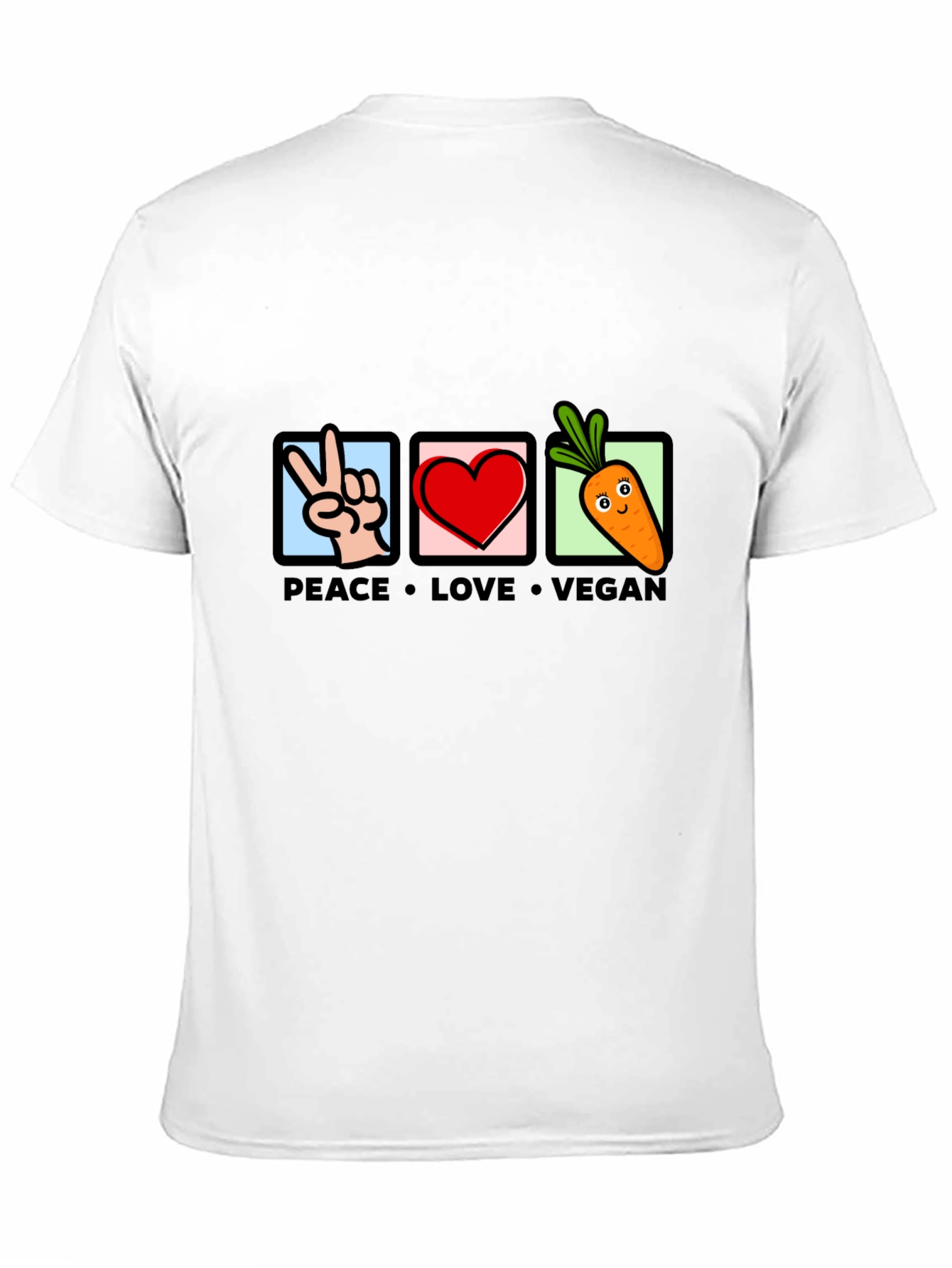 Peace Love Vegan Graphic T-Shirt