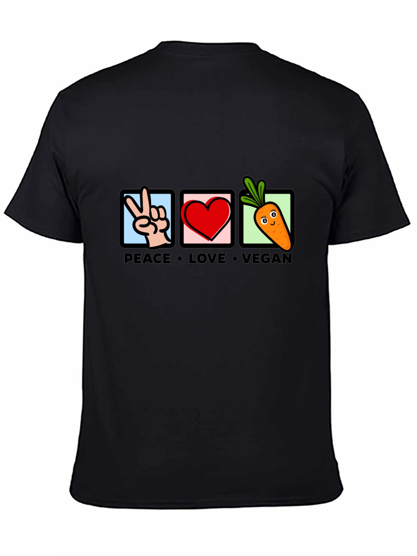 Peace Love Vegan Graphic T-Shirt