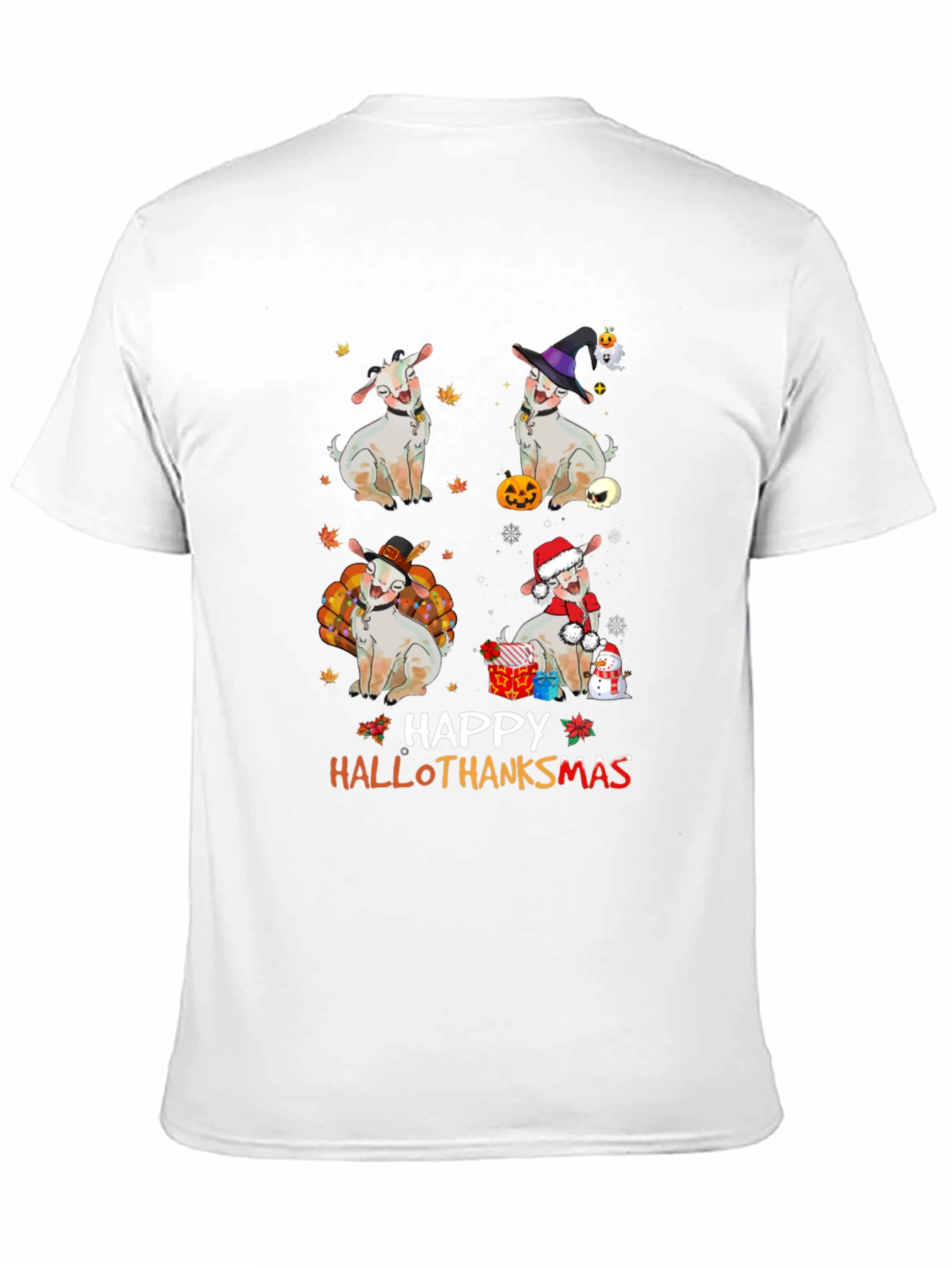 Happy Hallothanksmas Goat T-Shirt