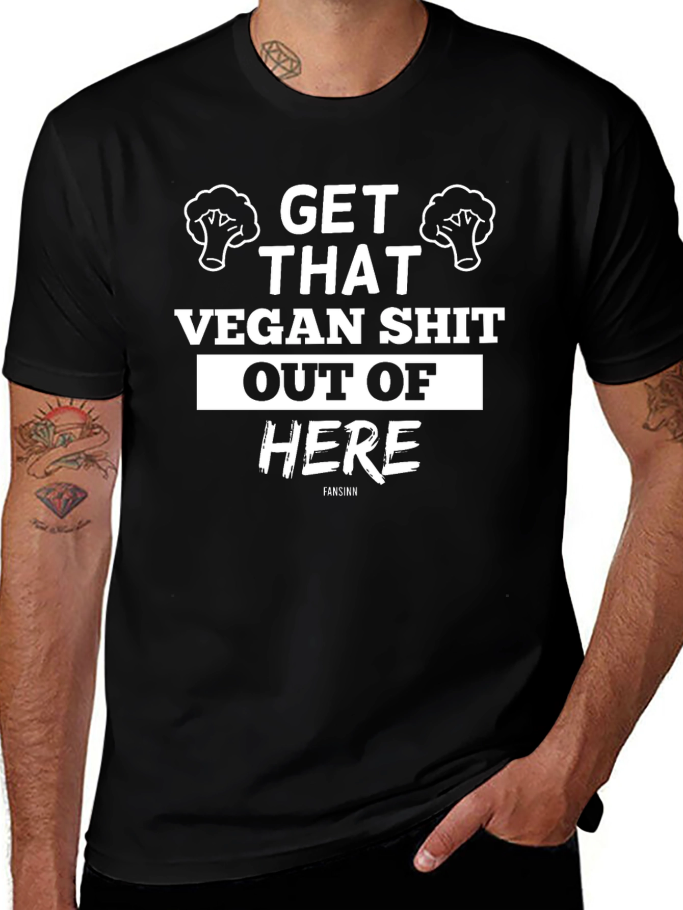Get That Vegan Shit Out Of Here Funny T-Shirt