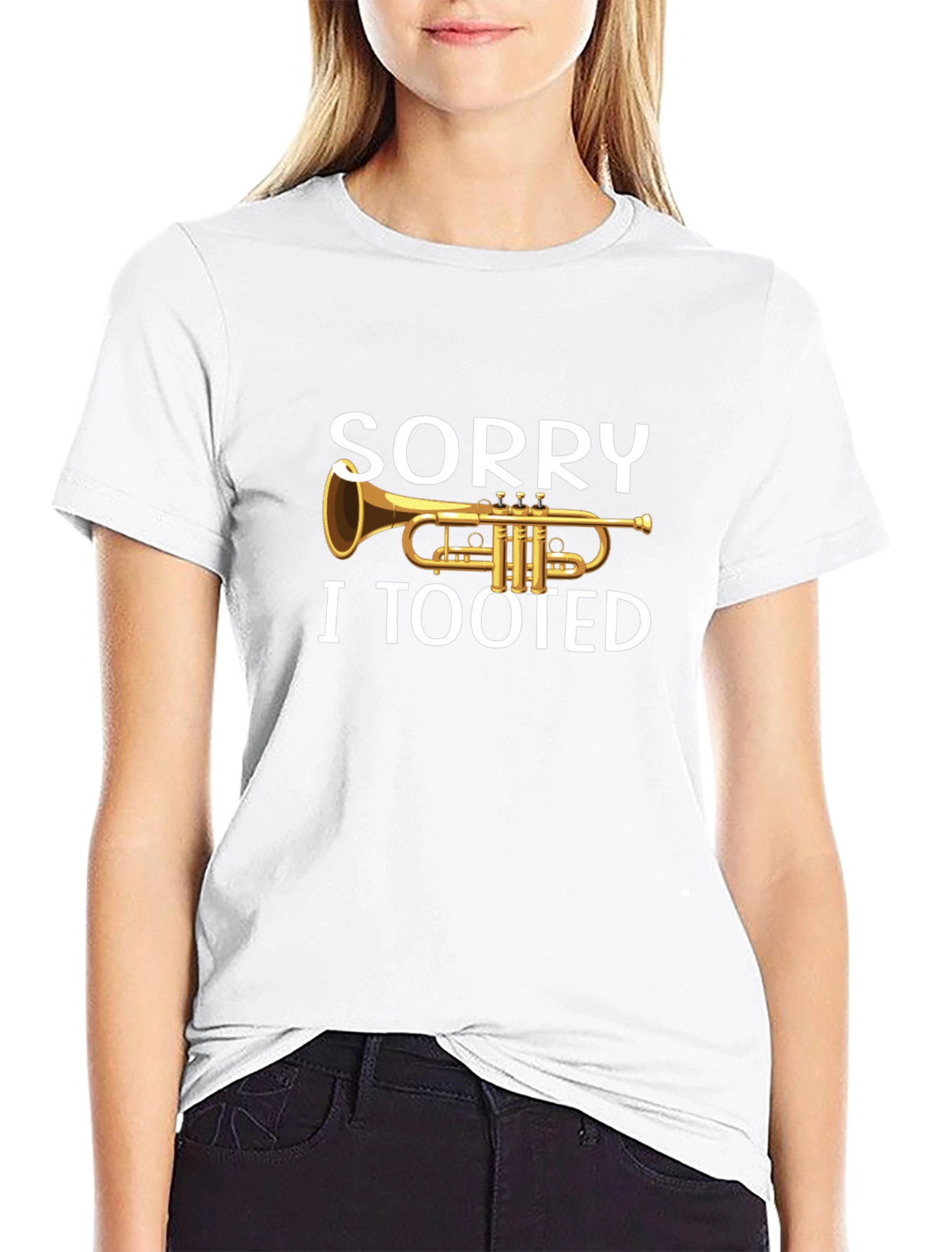 Funny Trumpet Sorry I Tooted T-Shirt