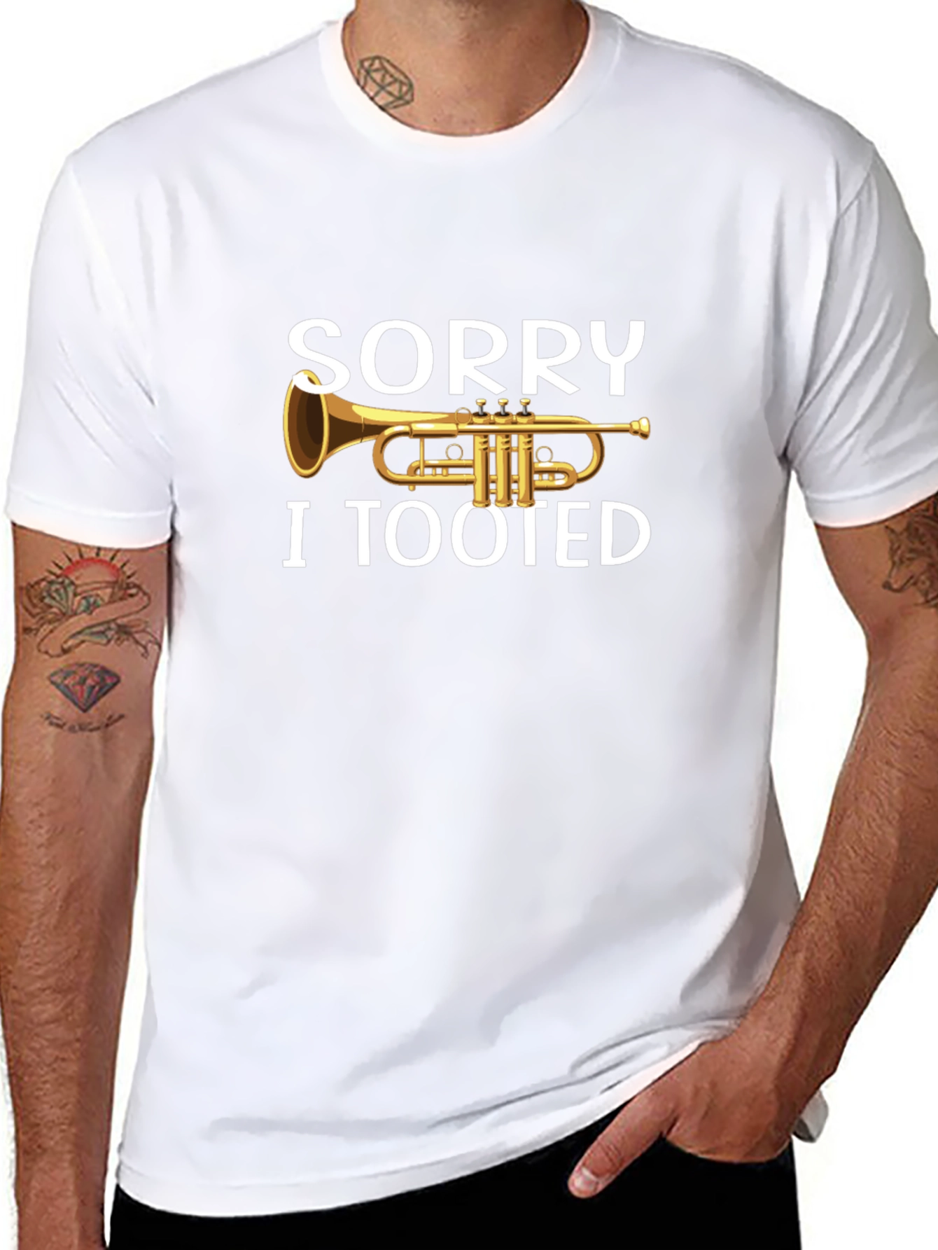 Funny Trumpet Sorry I Tooted T-Shirt